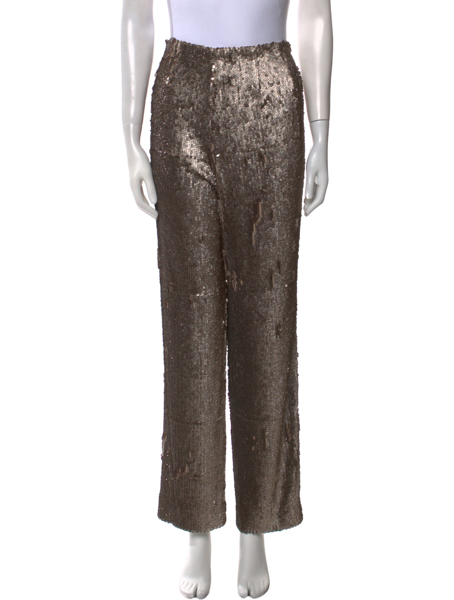 Prabal Gurung Sequin Straight Leg Pants