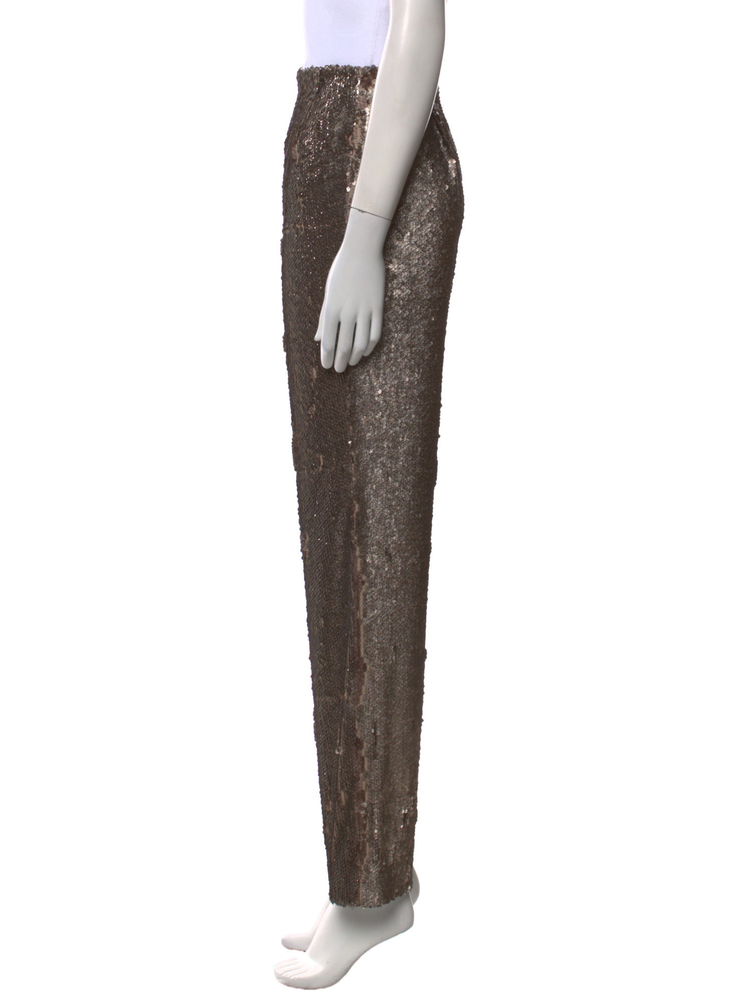 Prabal Gurung Sequin Straight Leg Pants