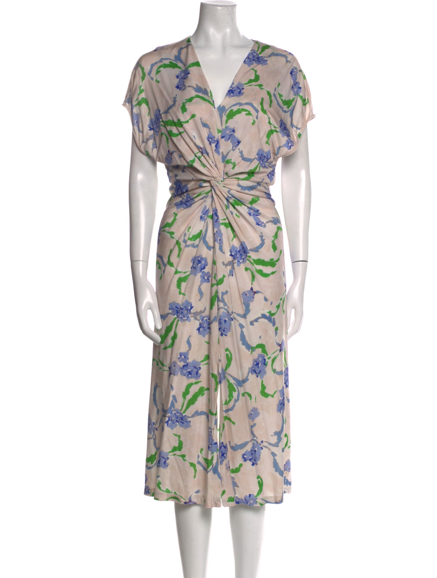 Prabal Gurung Floral Print Midi Length Dress