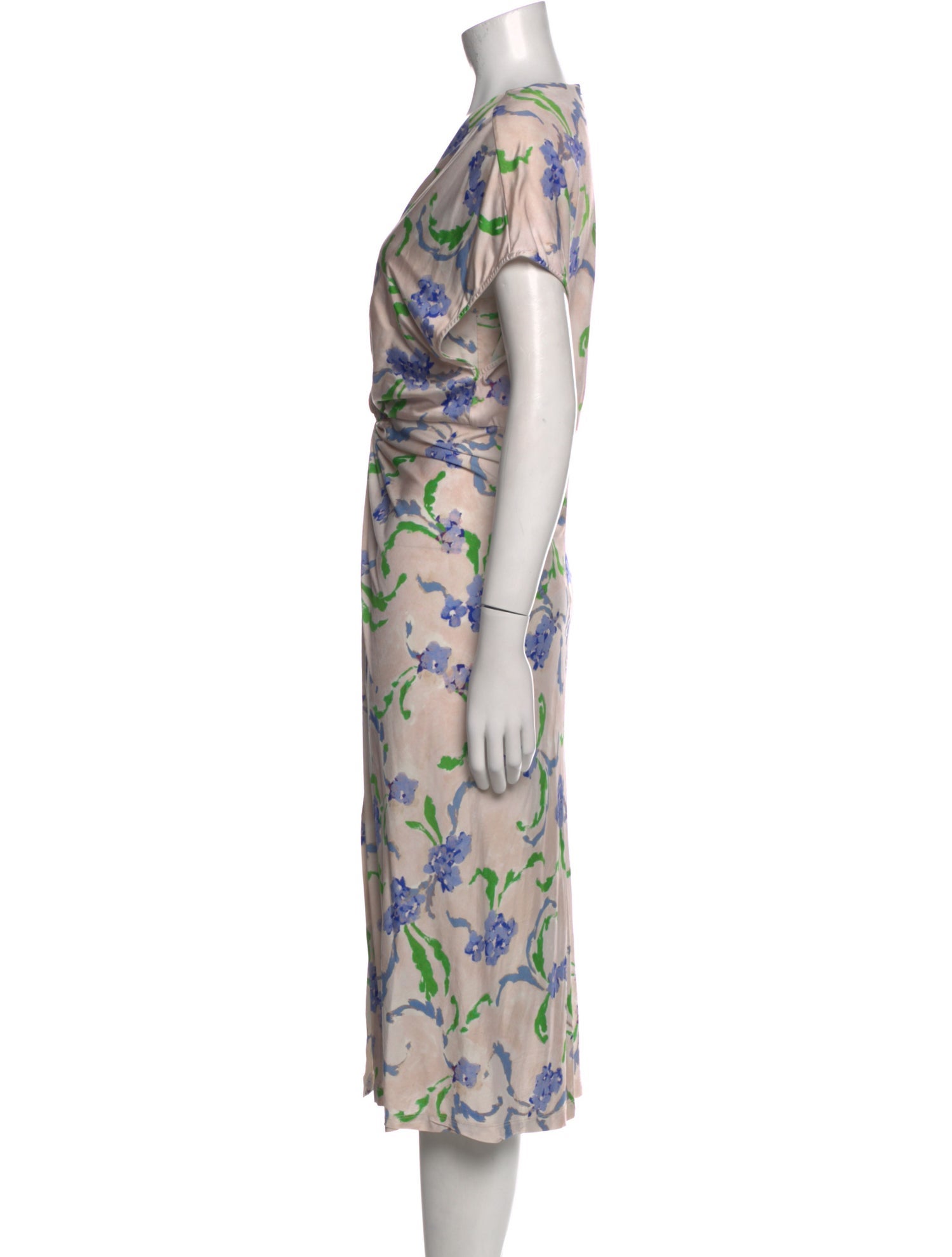 Prabal Gurung Floral Print Midi Length Dress