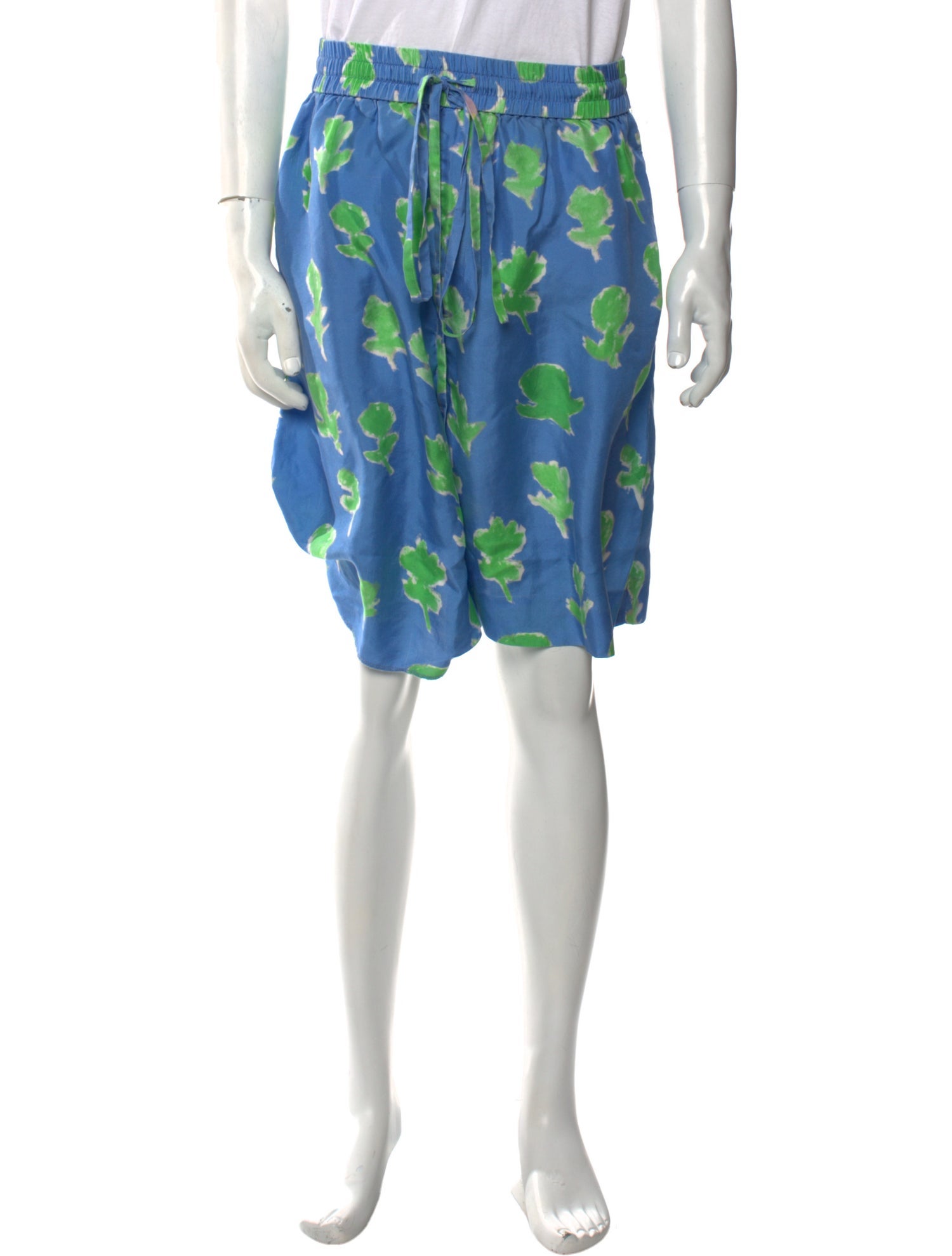 Prabal Gurung Silk Jogger Shorts