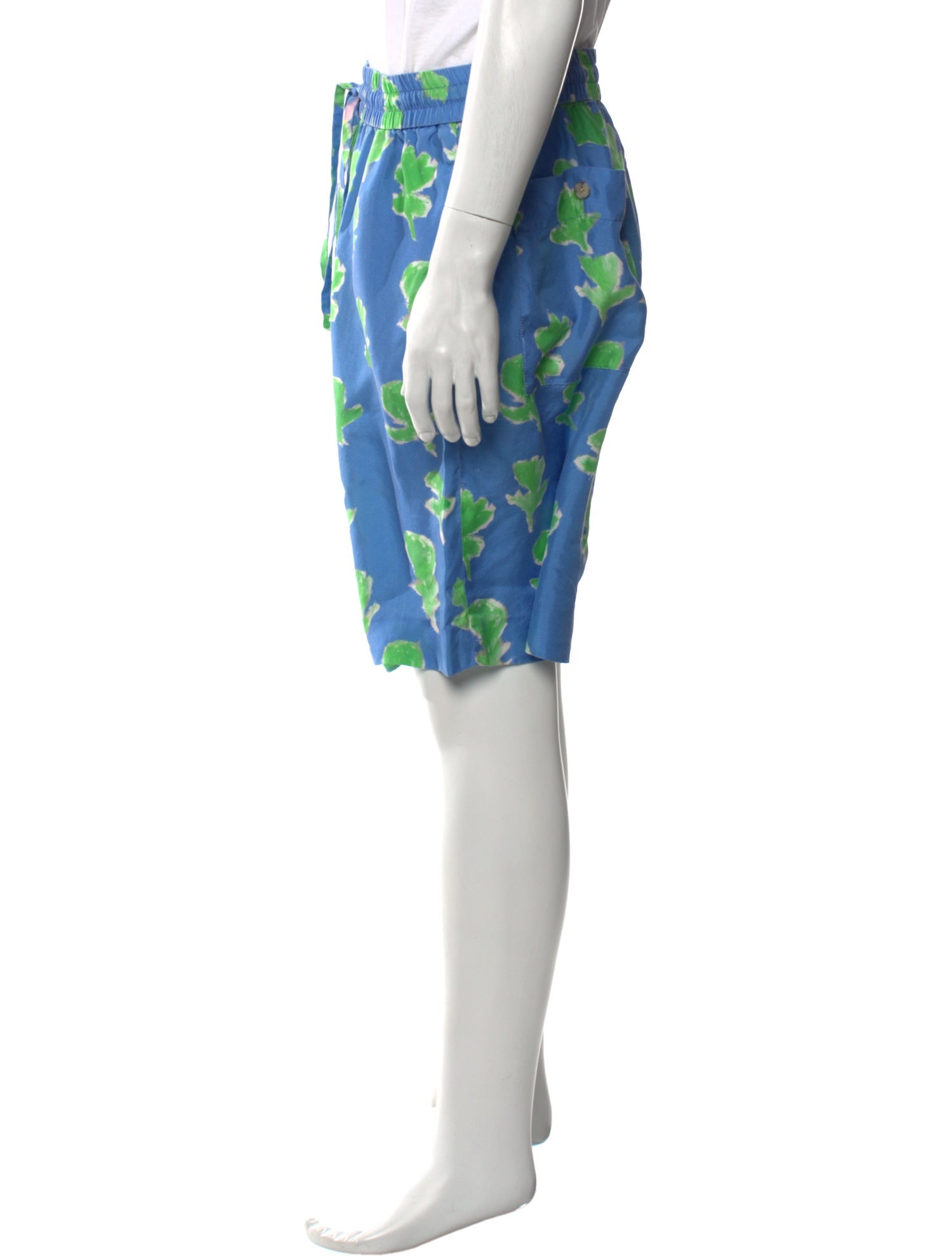 Prabal Gurung Silk Jogger Shorts