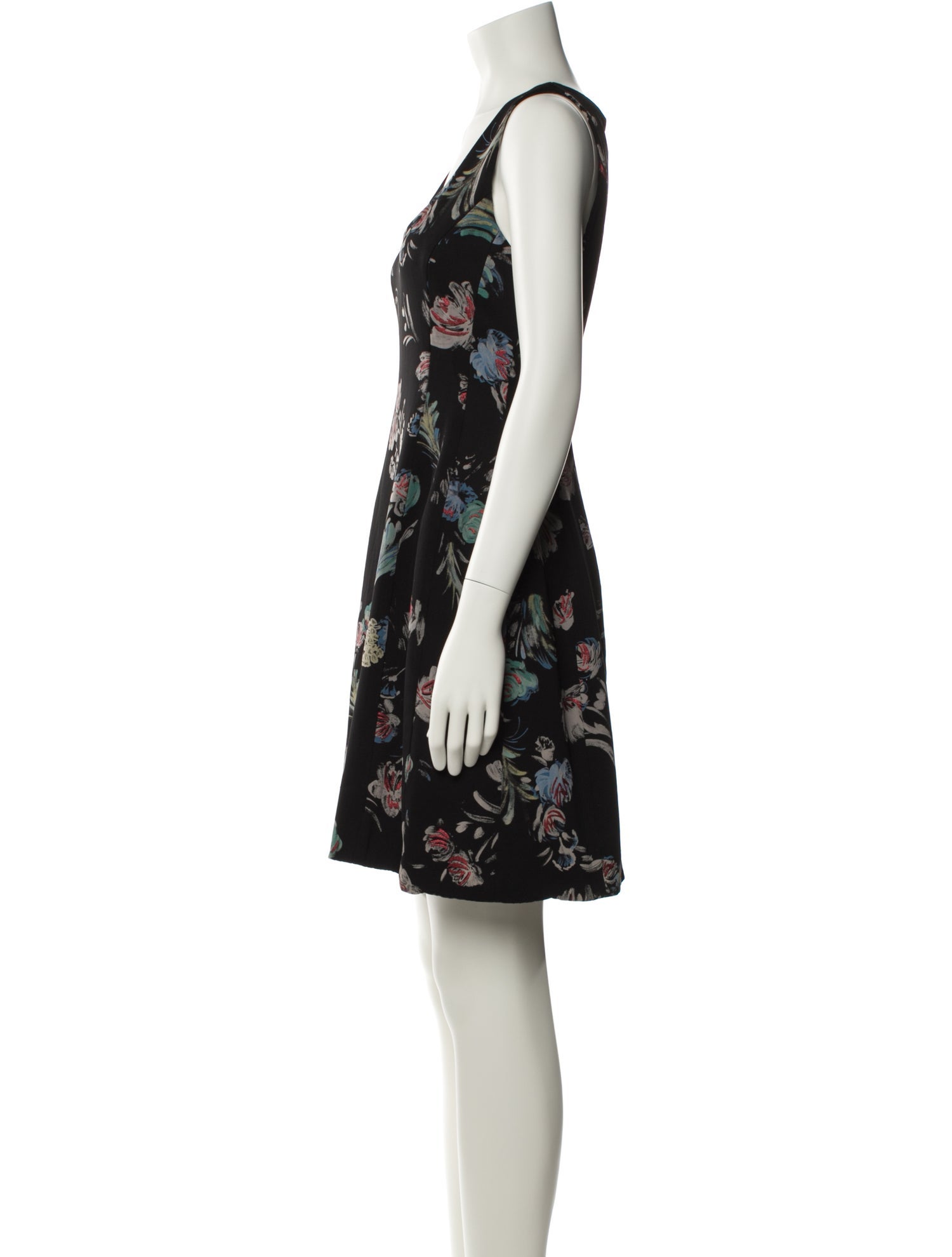 Prabal Gurung Floral Print Mini Dress