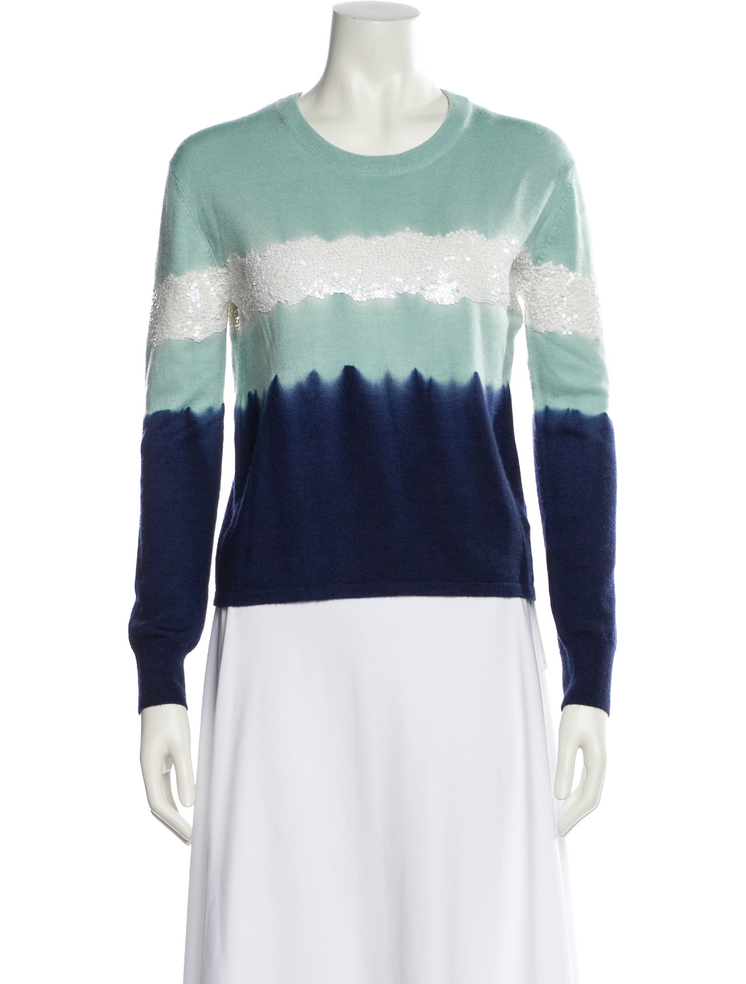 Prabal Gurung Virgin Wool Tie-Dye Print Sweatshirt