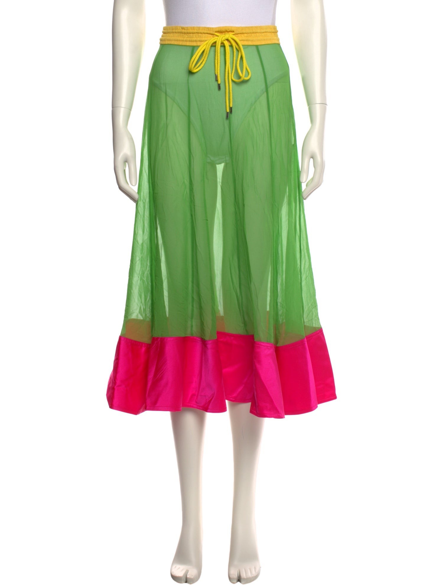 Prabal Gurung Silk Midi Length Skirt w/ Tags