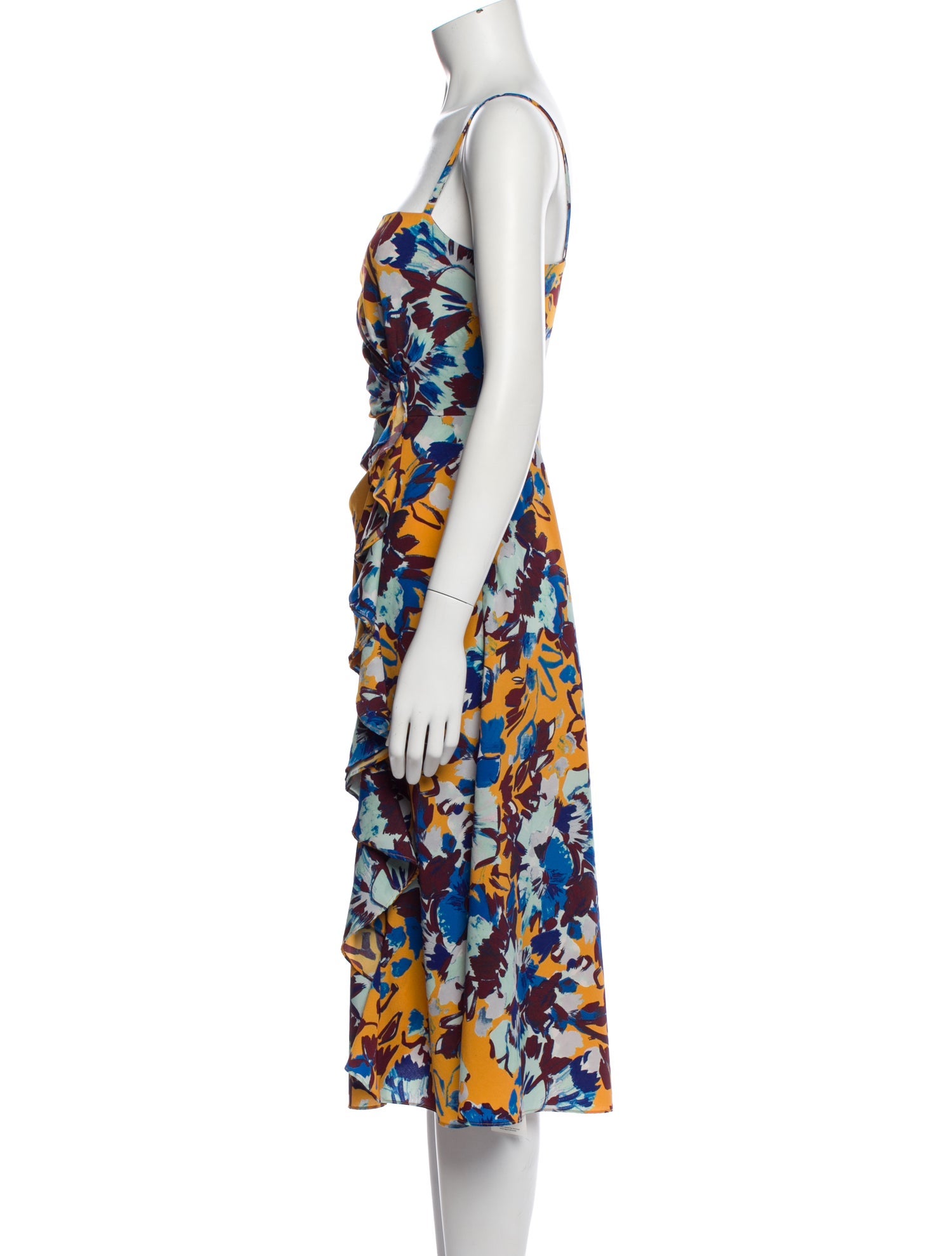 Prabal Gurung Floral Print Midi Length Dress