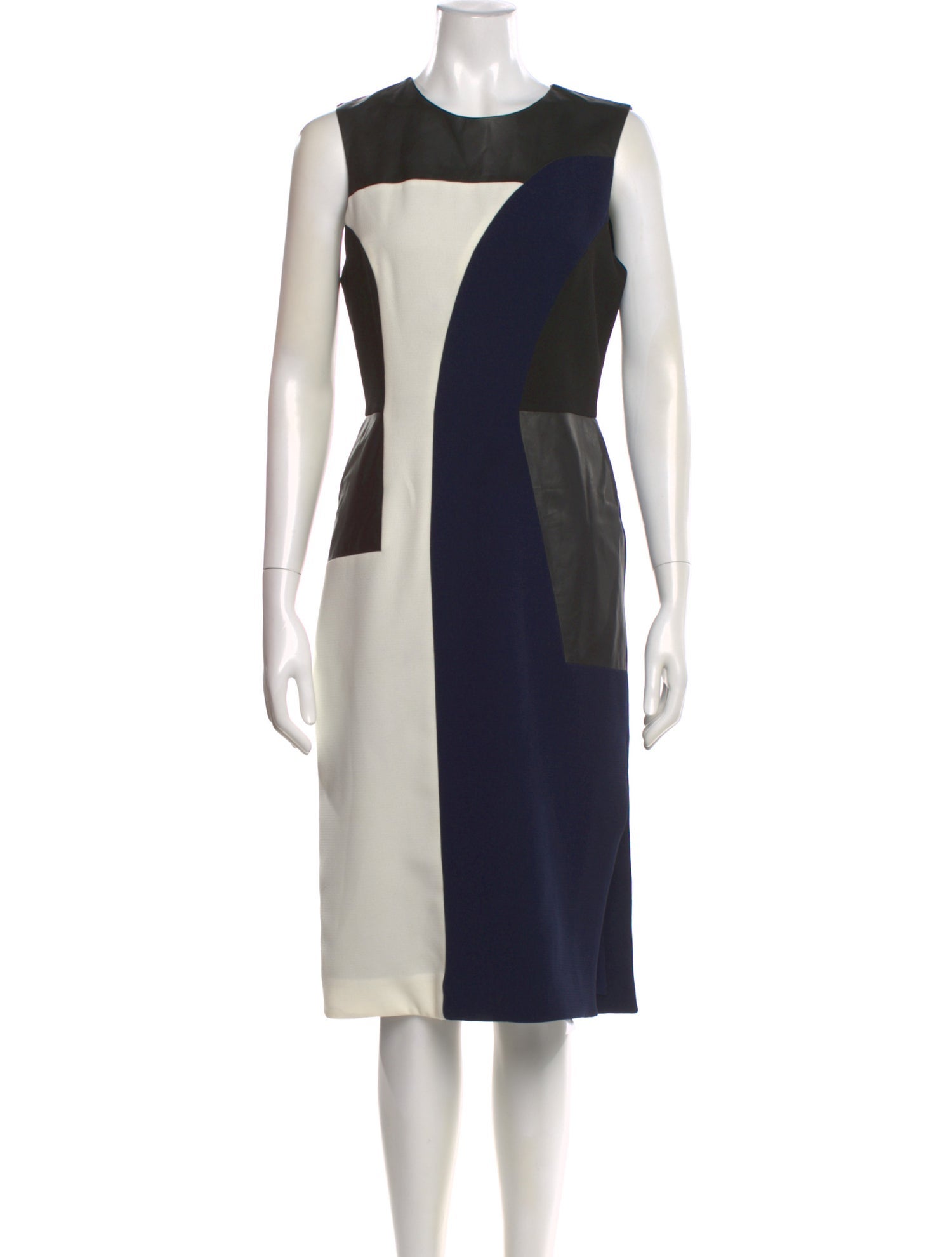 Prabal Gurung Colorblock Pattern Knee-Length Dress