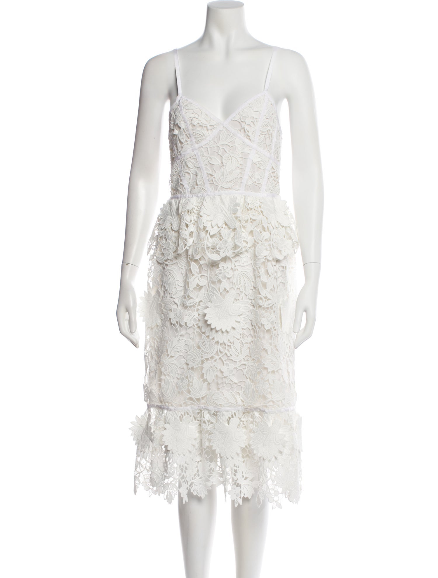 Prabal Gurung Lace Pattern Midi Length Dress