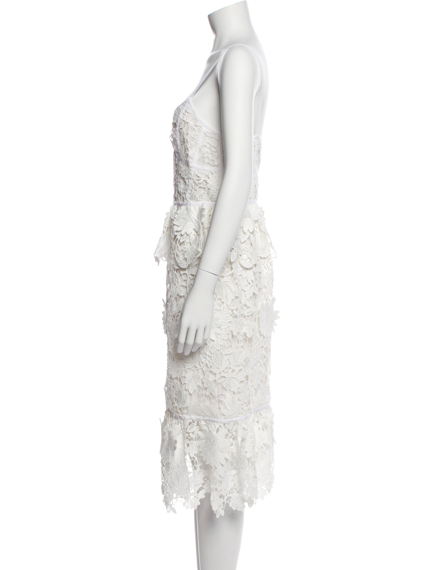 Prabal Gurung Lace Pattern Midi Length Dress