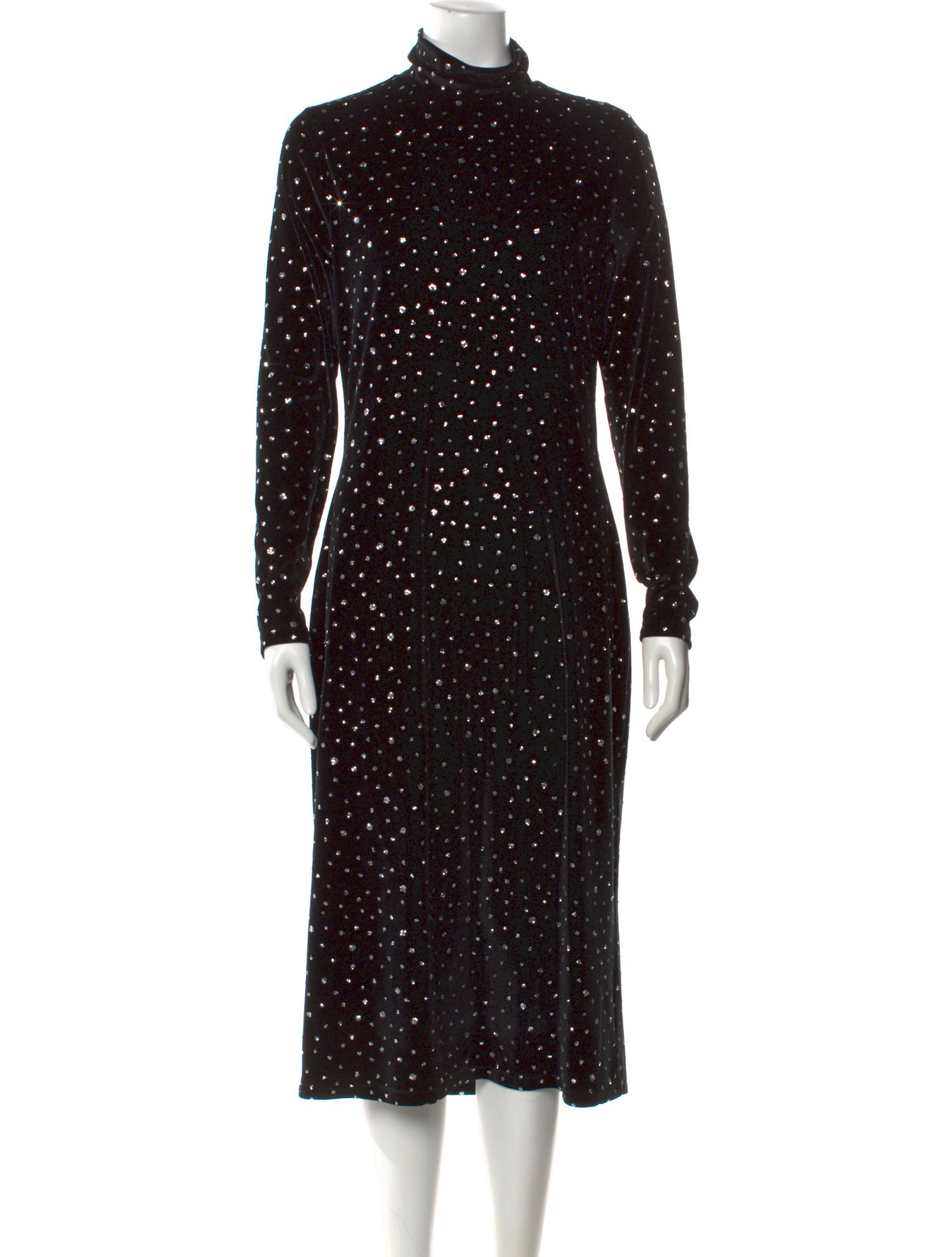 Prabal Gurung Polka Dot Print Midi Length Dress