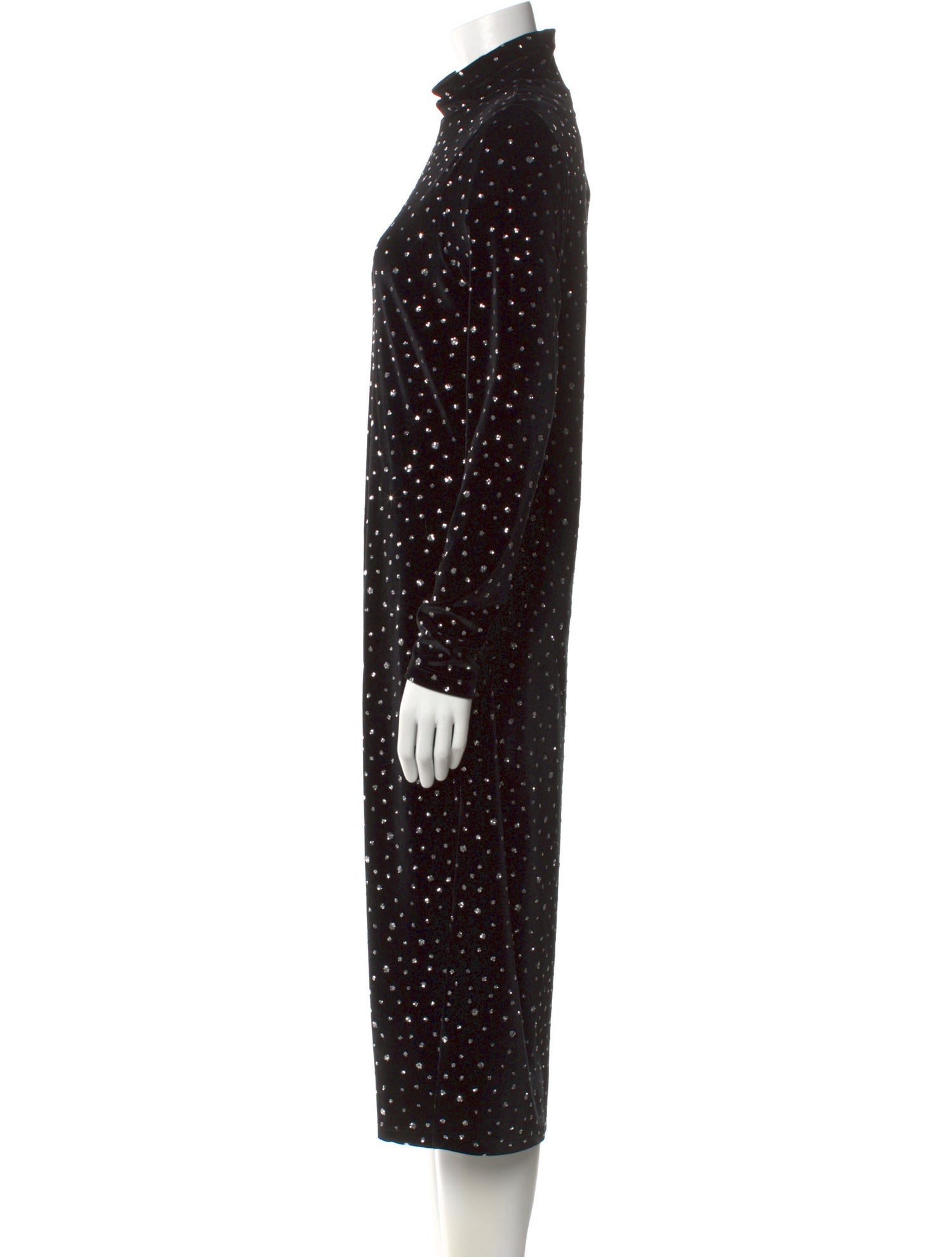 Prabal Gurung Polka Dot Print Midi Length Dress