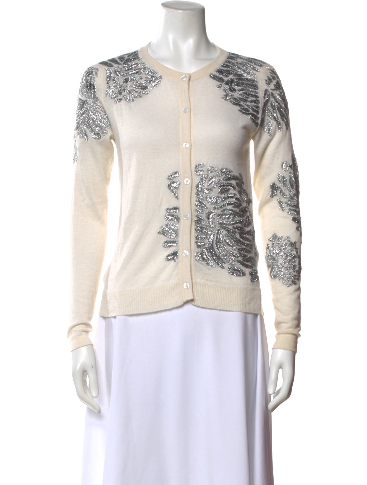 Prabal Gurung Cashmere Printed Sweater