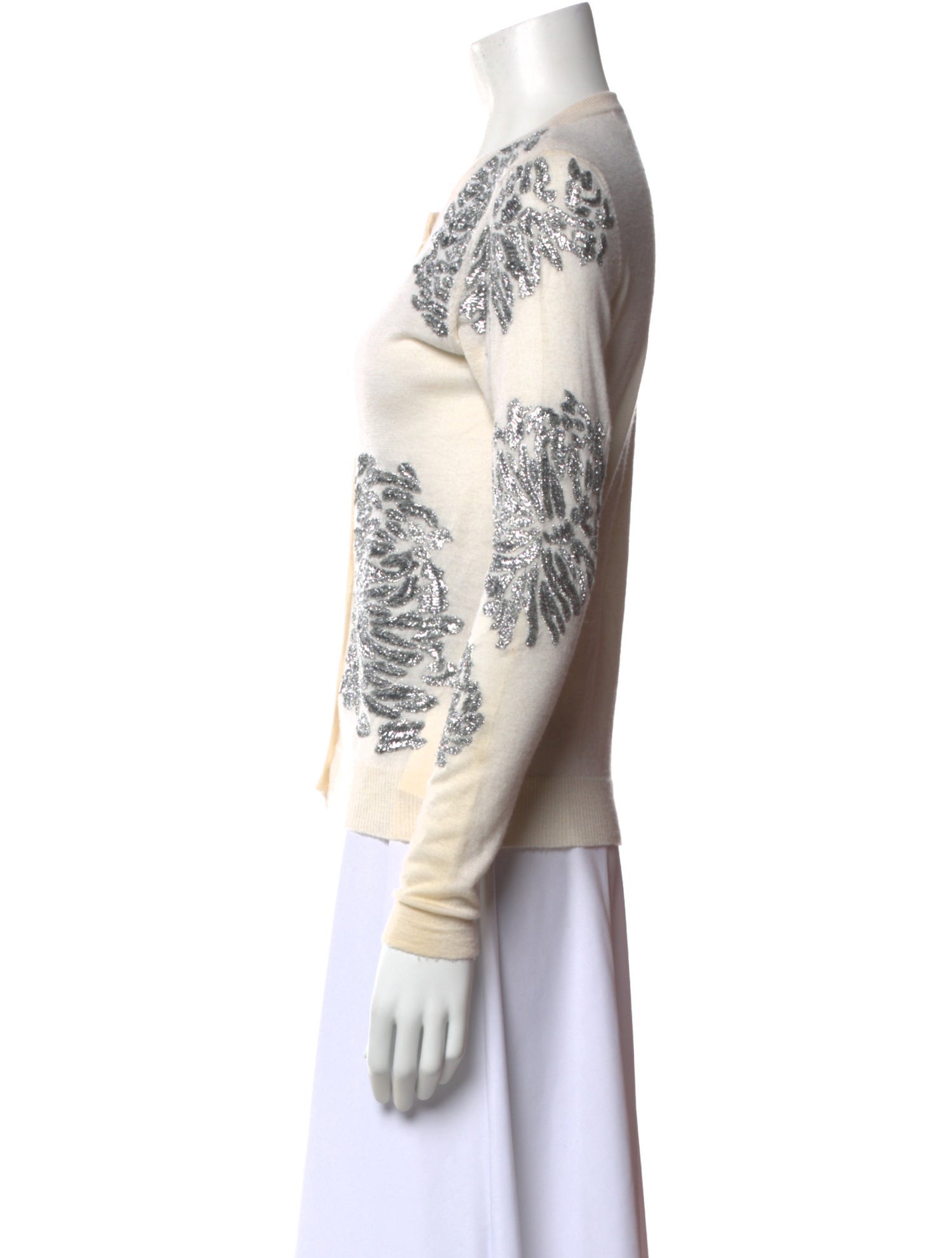 Prabal Gurung Cashmere Printed Sweater