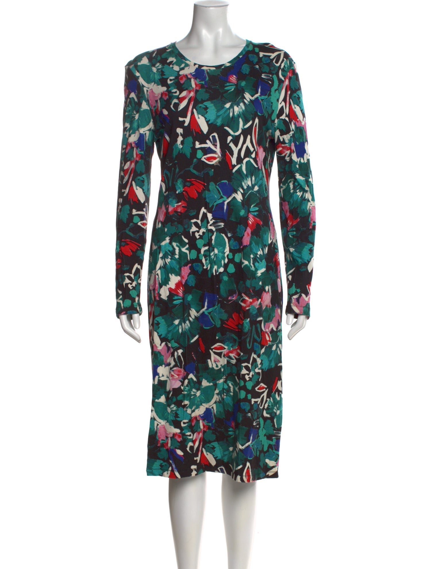 Prabal Gurung Floral Print Midi Length Dress