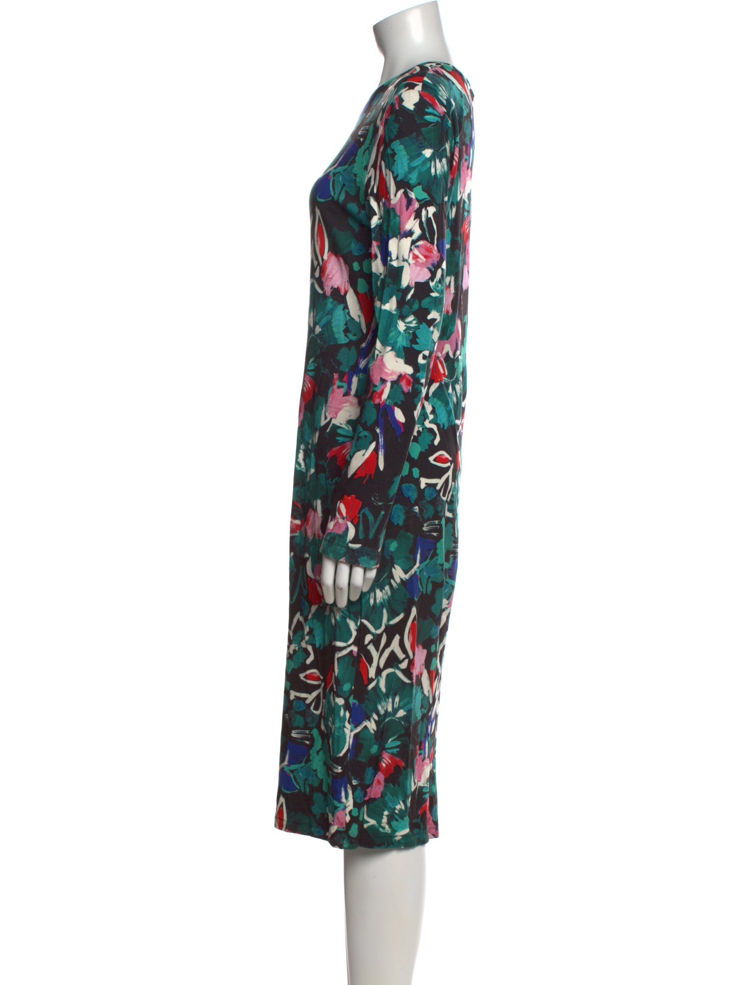 Prabal Gurung Floral Print Midi Length Dress