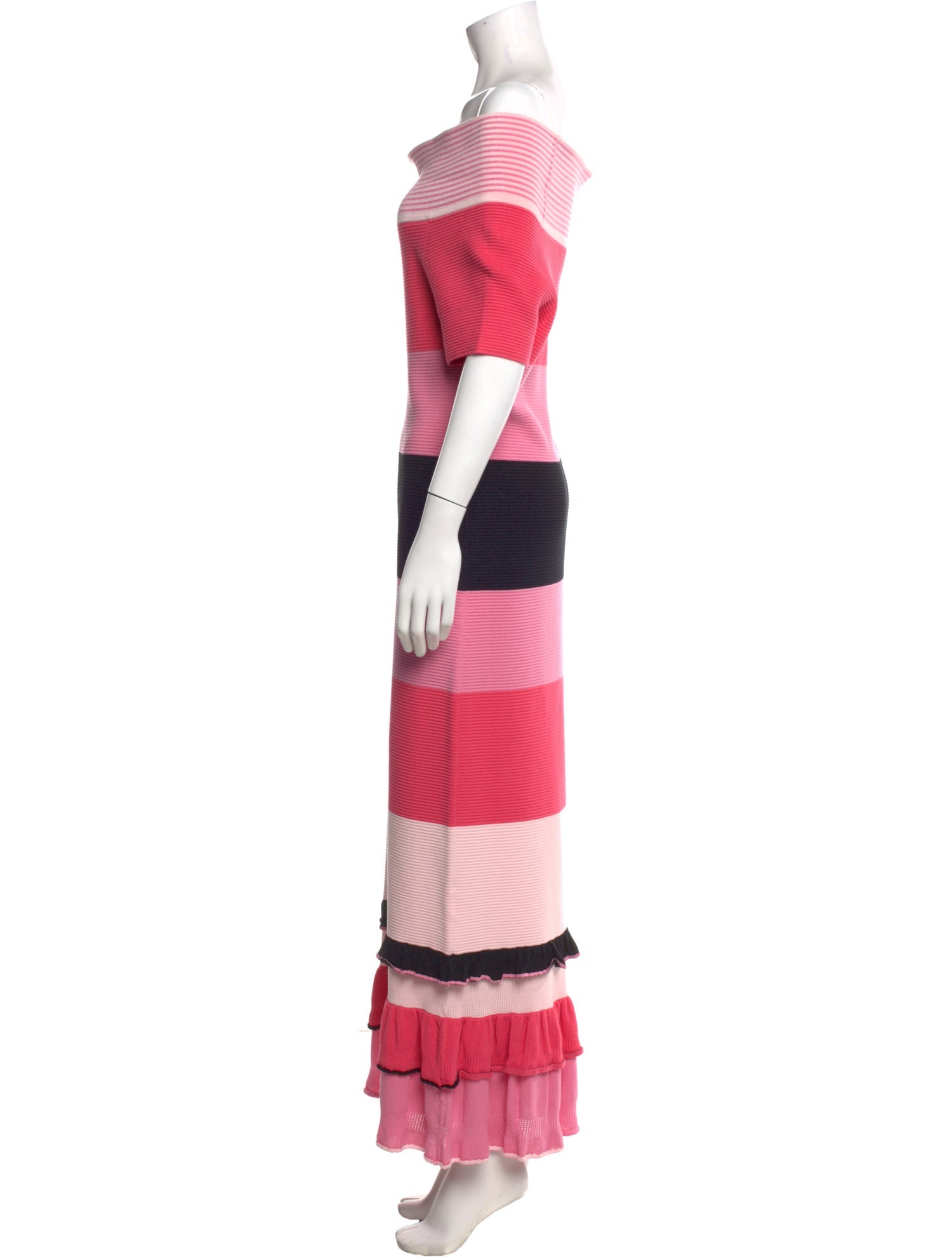 Prabal Gurung Striped Long Dress