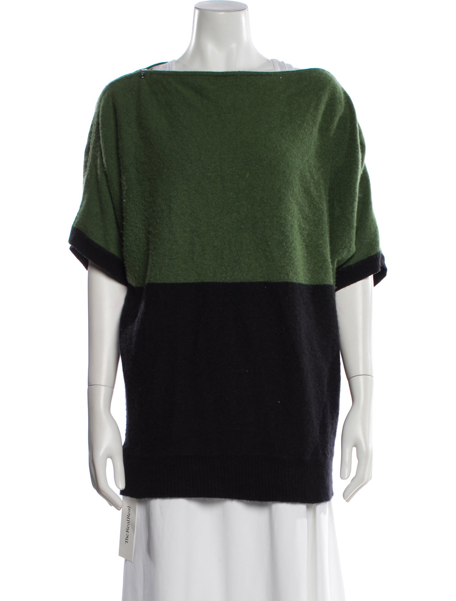 Prabal Gurung Cashmere Colorblock Pattern Sweater