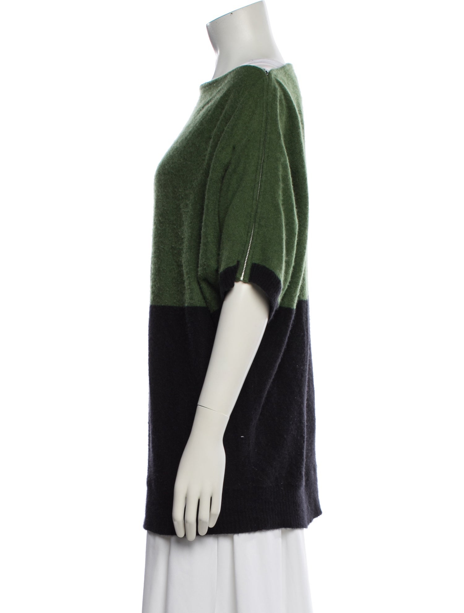 Prabal Gurung Cashmere Colorblock Pattern Sweater
