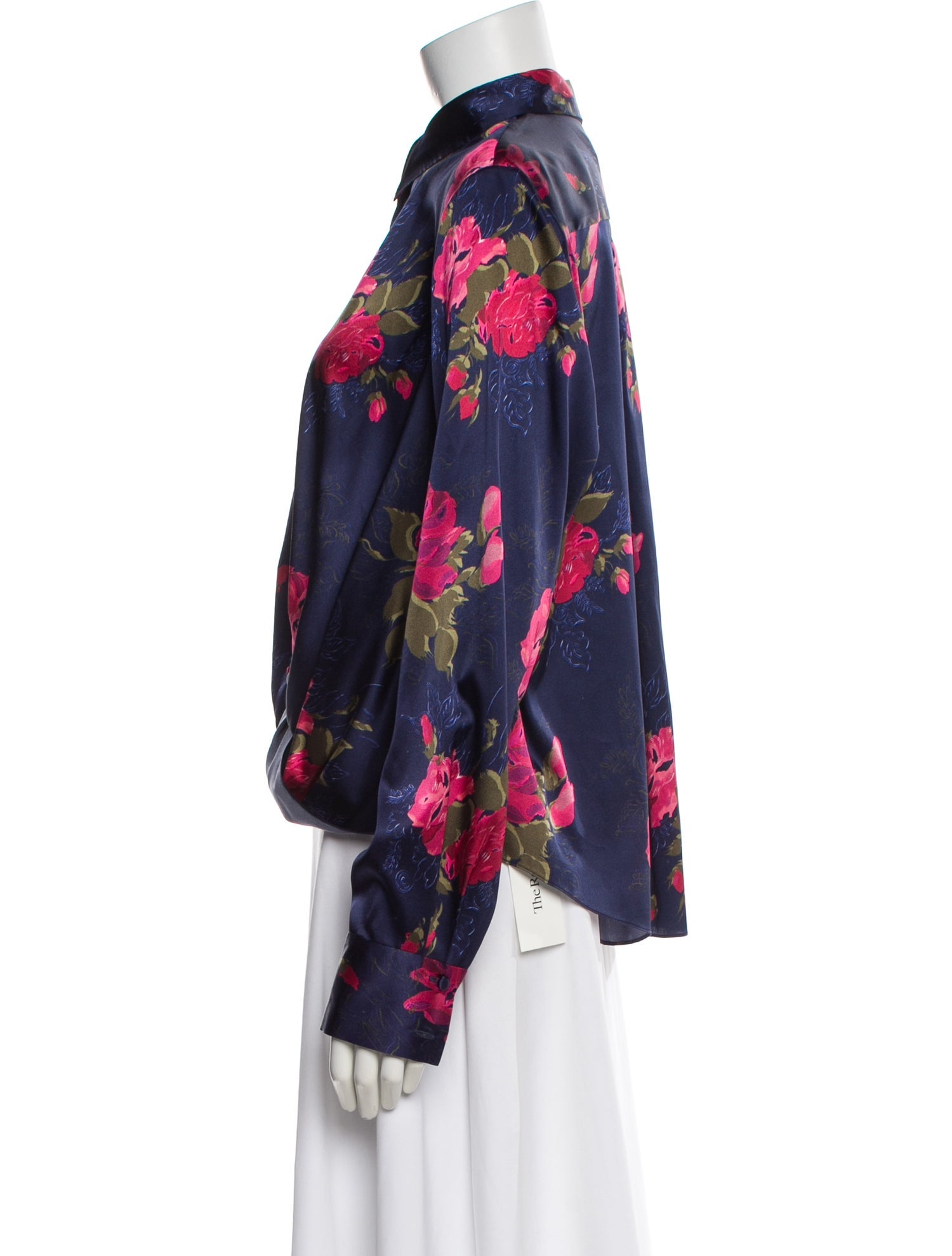 Prabal Gurung Silk Floral Print Blouse