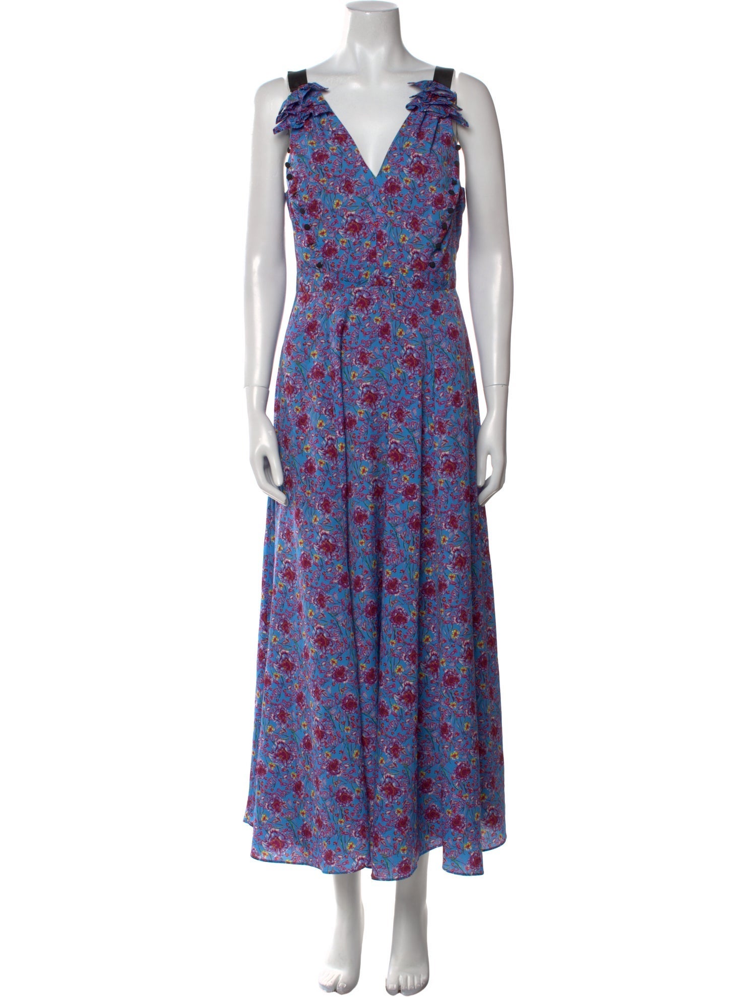 Prabal Gurung Floral Print Long Dress