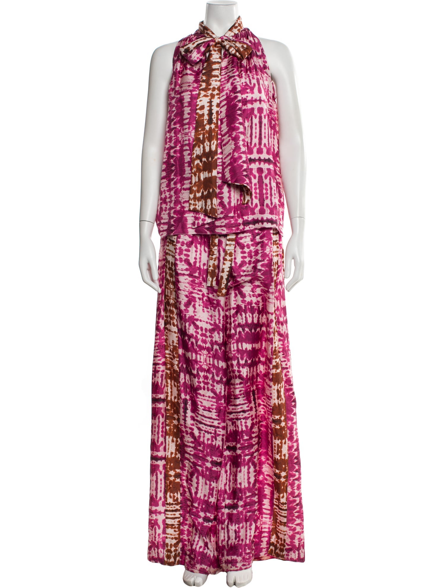 Prabal Gurung Silk Printed Pantsuit