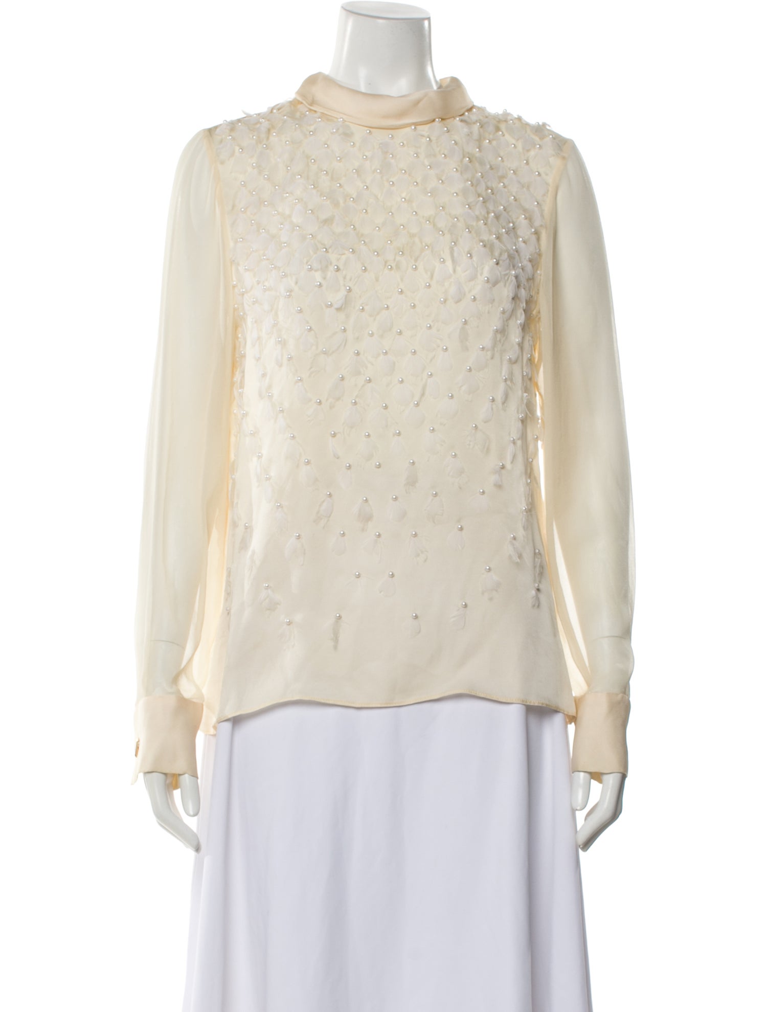 Prabal Gurung Silk Patterned Blouse