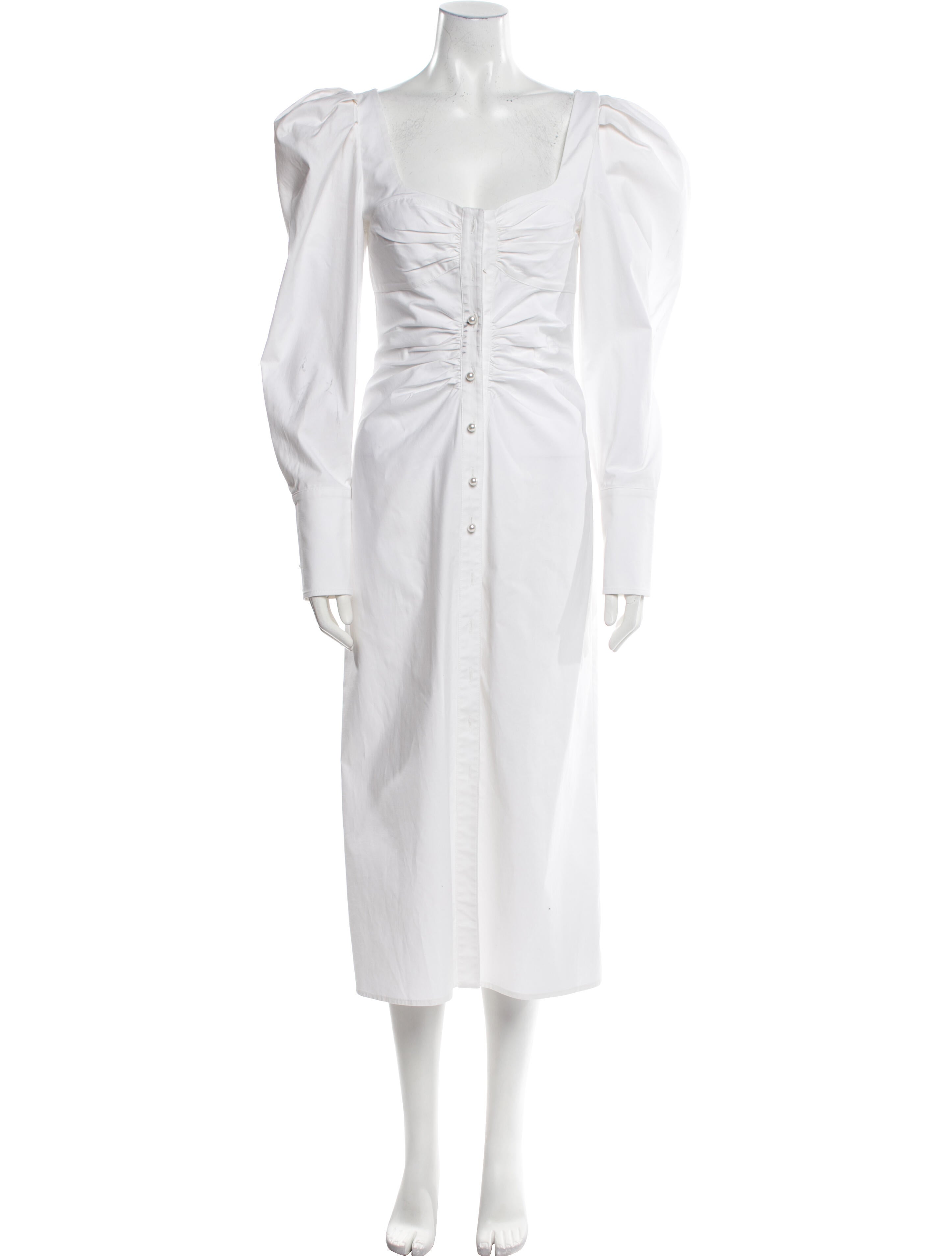 Prabal Gurung Square Neckline Midi Length Dress