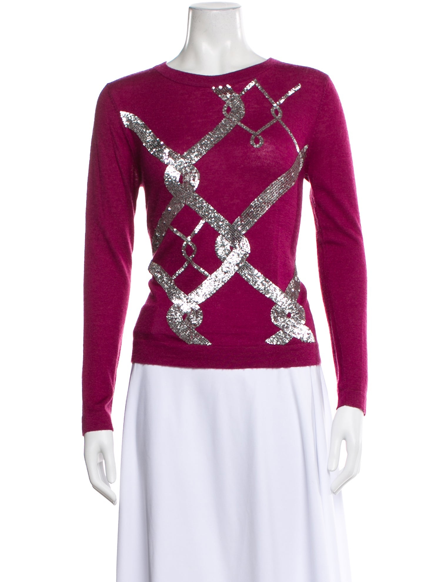 Prabal Gurung Cashmere Printed Sweater