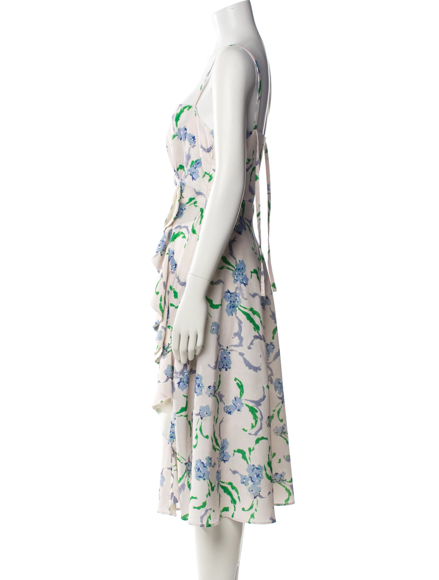 Prabal Gurung Floral Print Midi Length Dress