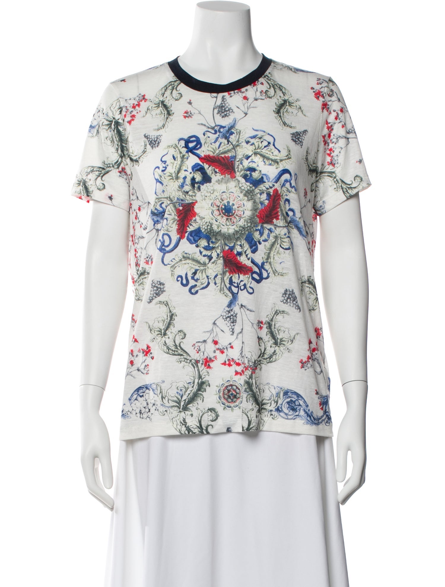 Prabal Gurung Floral Print Crew Neck T-Shirt