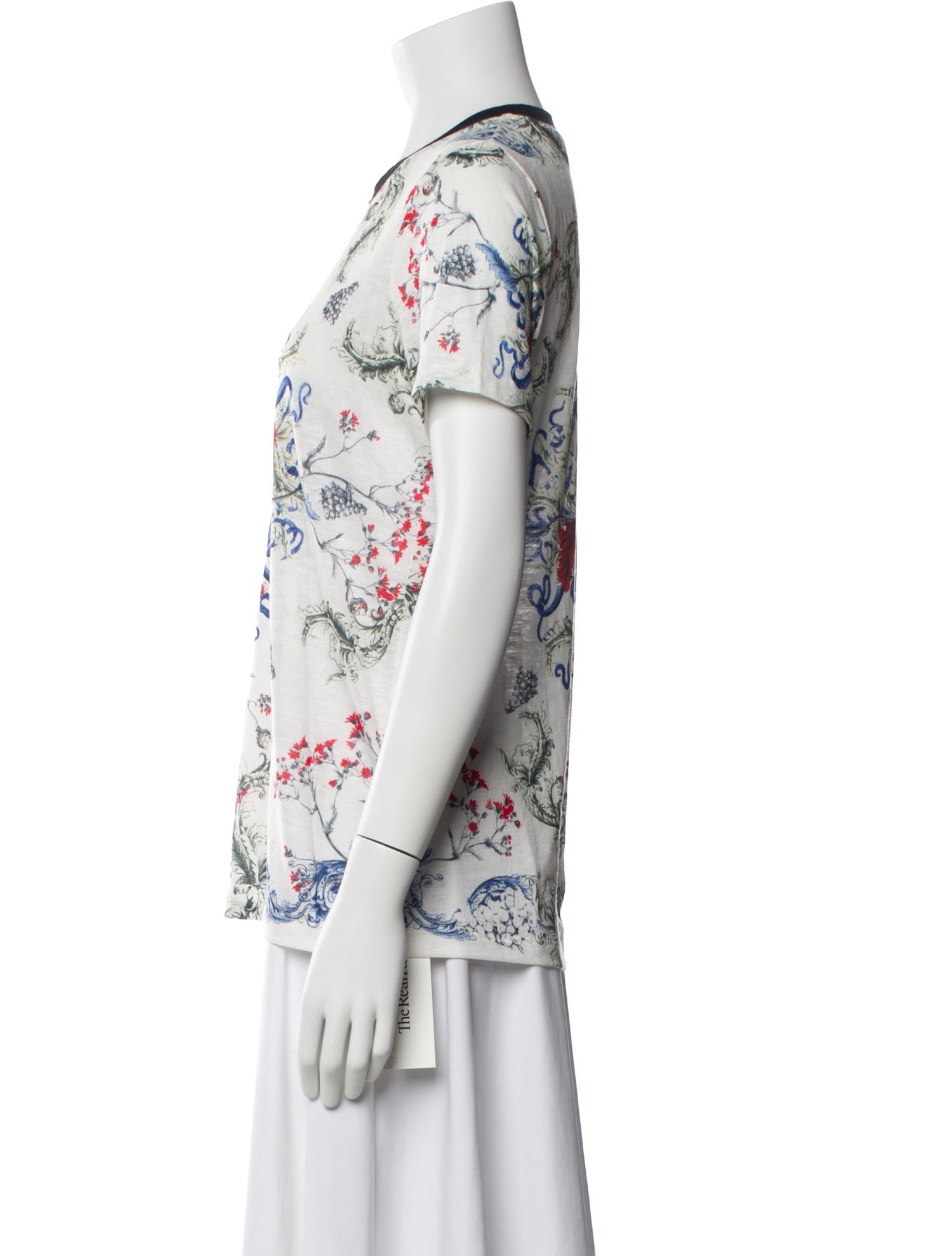Prabal Gurung Floral Print Crew Neck T-Shirt