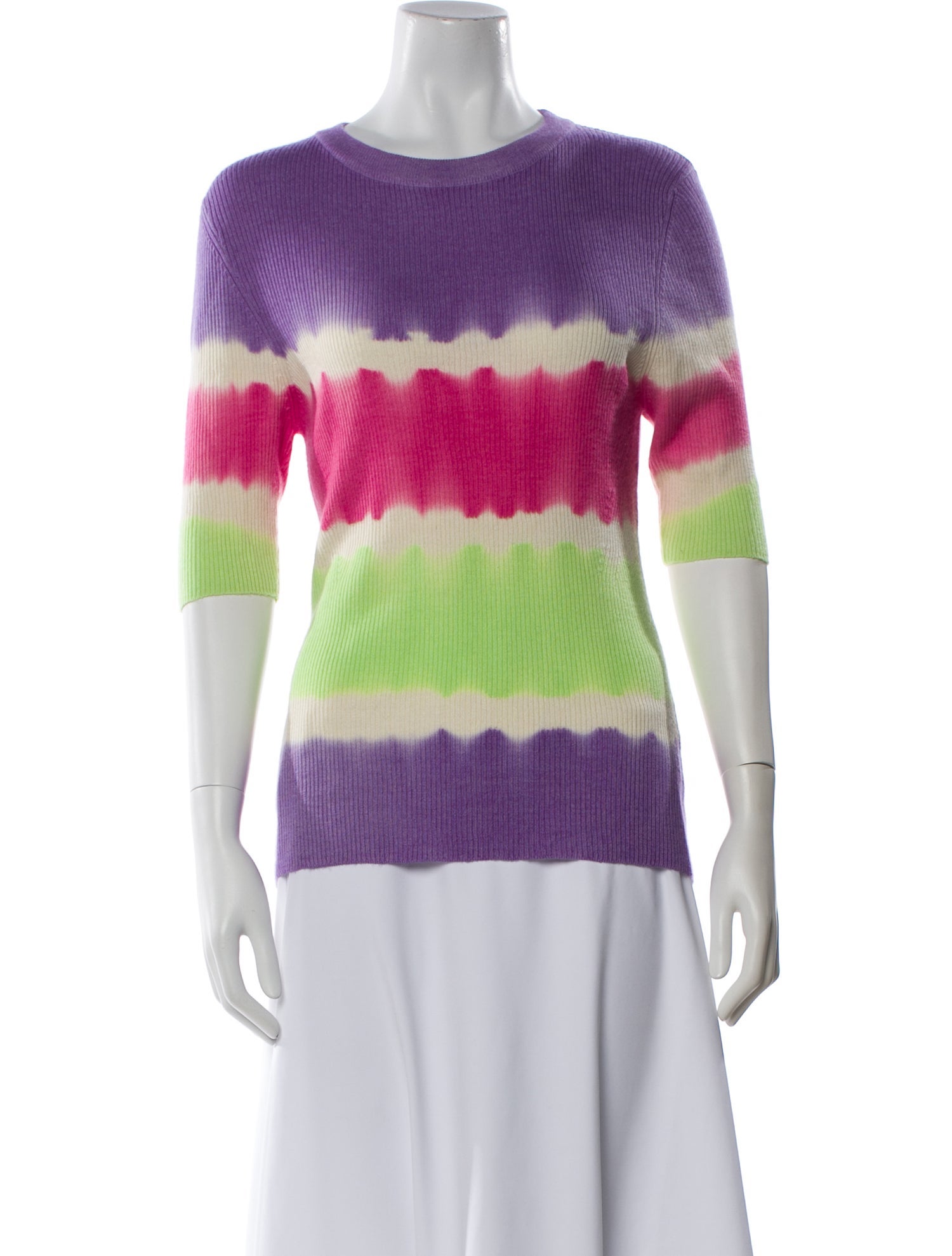 Prabal Gurung Virgin Wool Striped Sweater