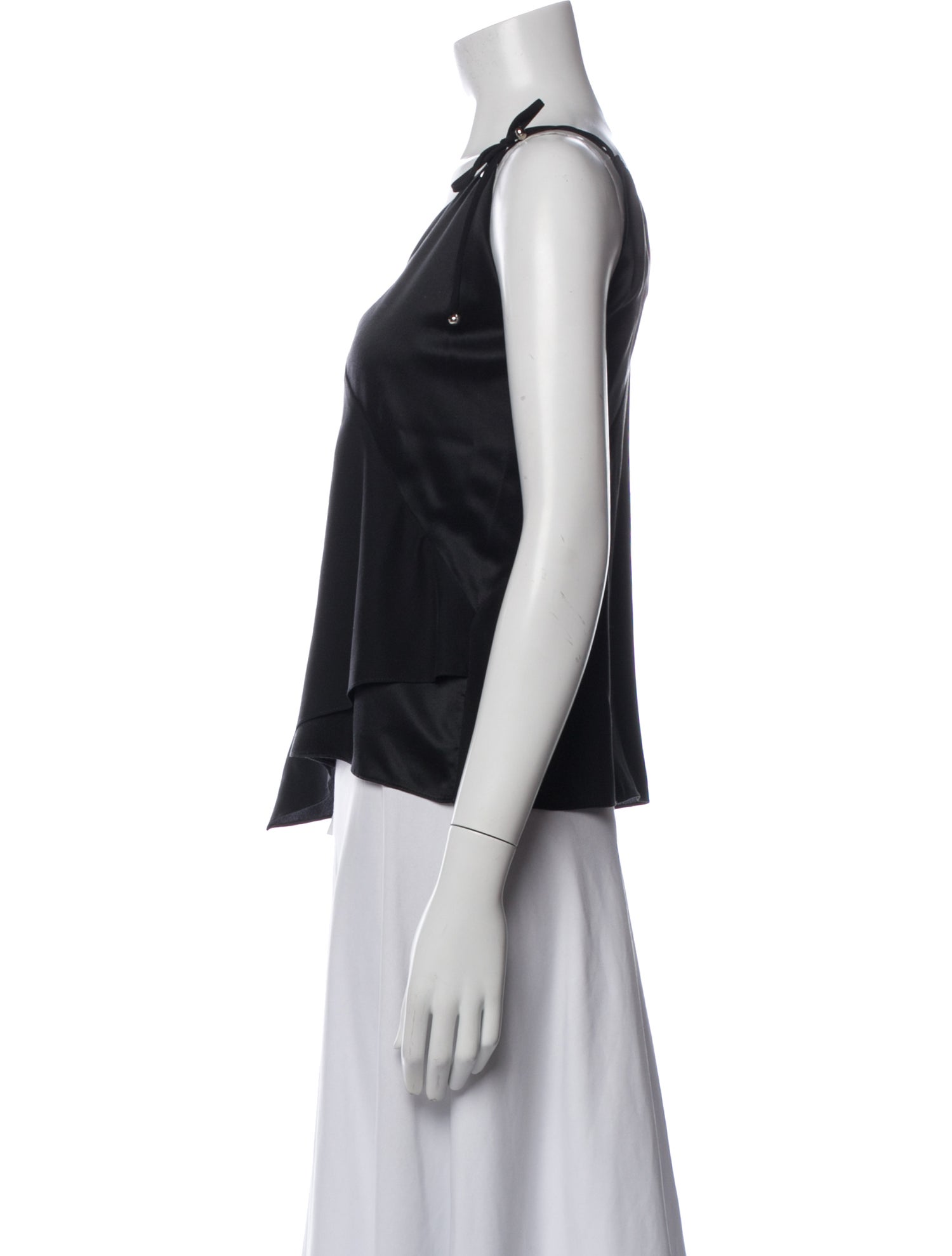 Prabal Gurung Silk V-Neck Top