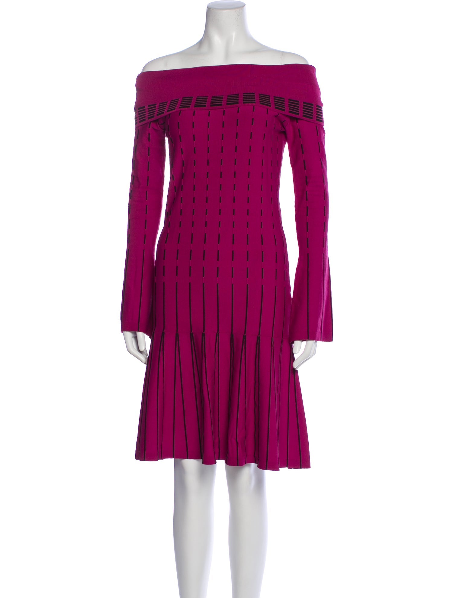 Prabal Gurung Off-The-Shoulder Knee-Length Dress