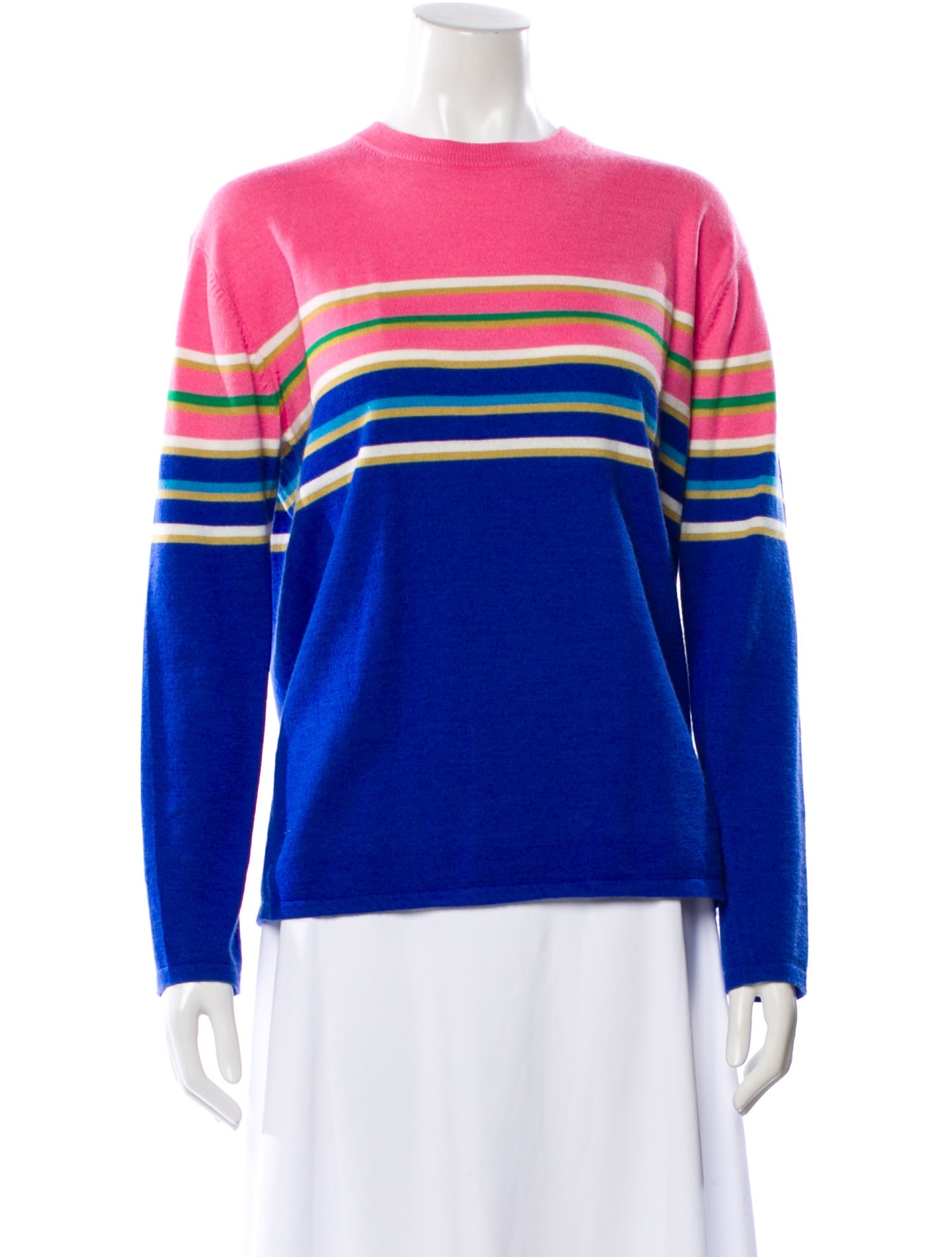Prabal Gurung Virgin Wool Striped Sweater