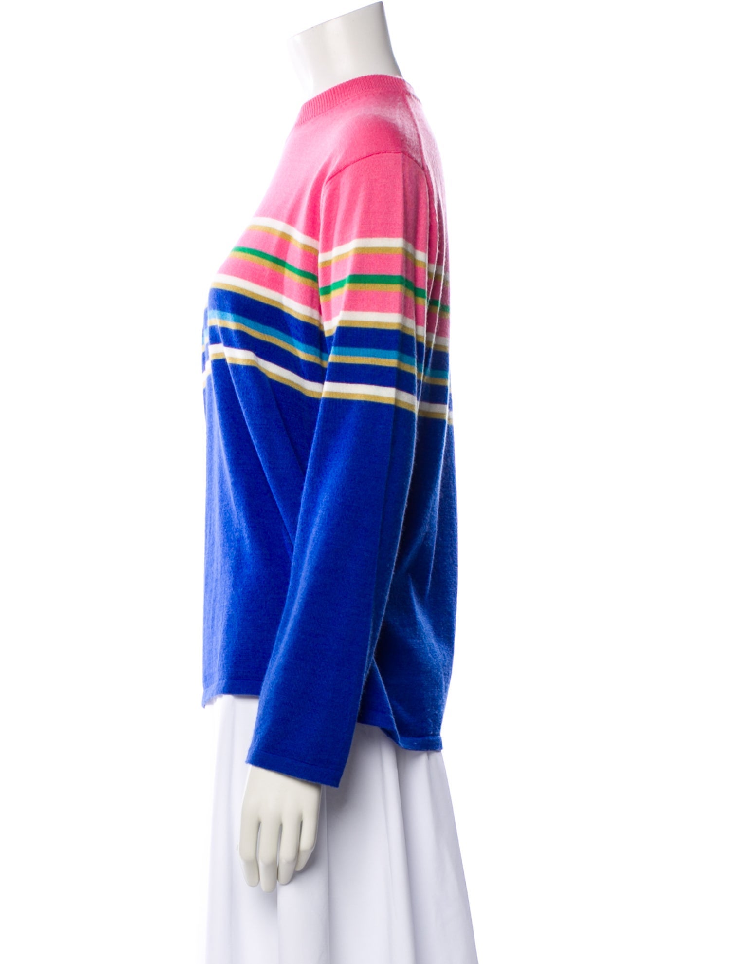 Prabal Gurung Virgin Wool Striped Sweater