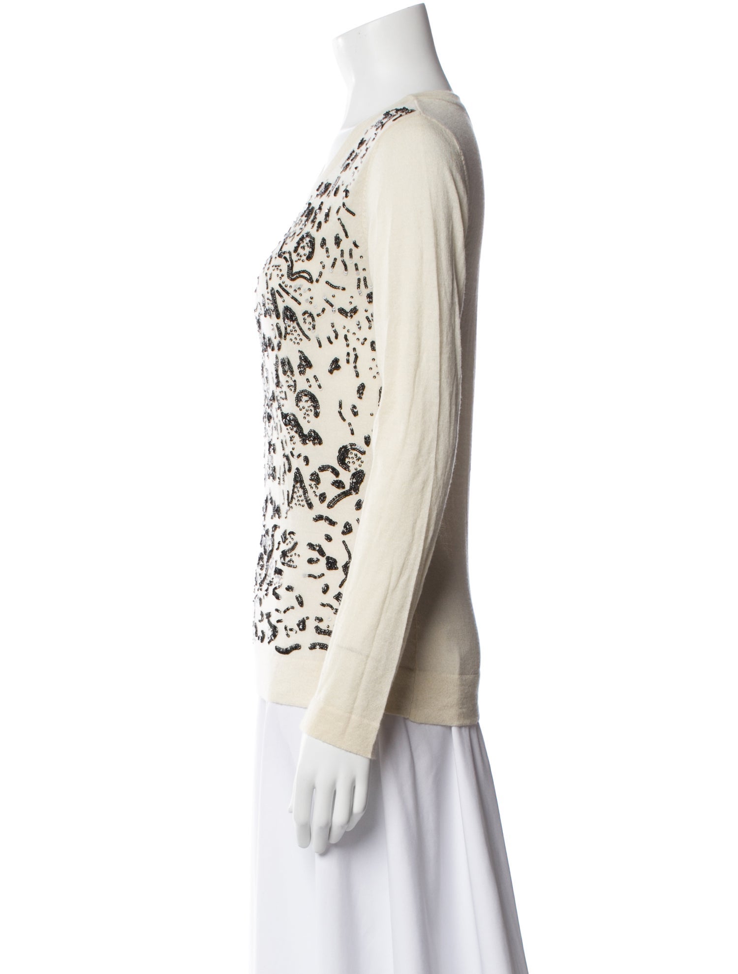 Prabal Gurung Cashmere Printed Sweater