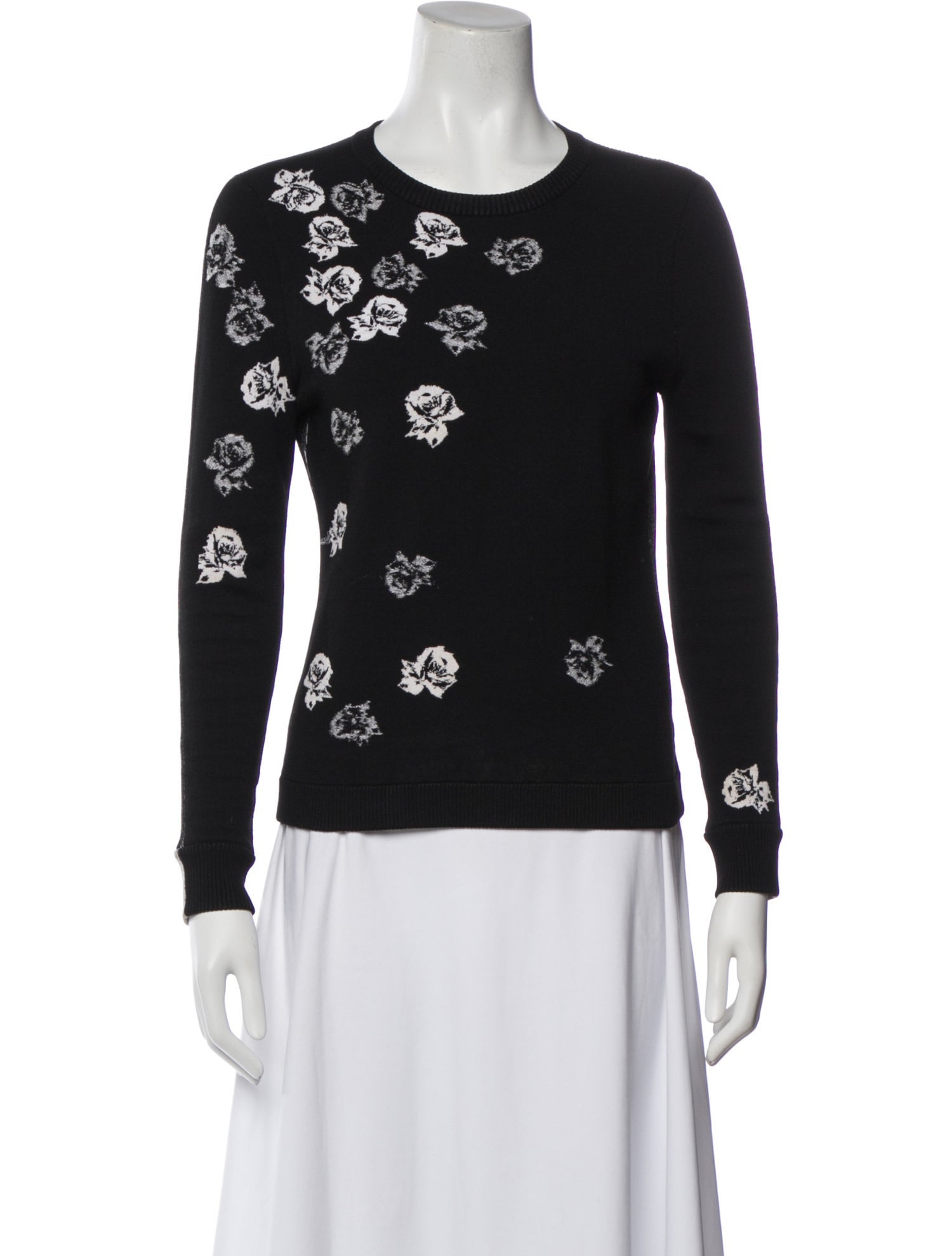 Prabal Gurung Floral Print Crew Neck Top