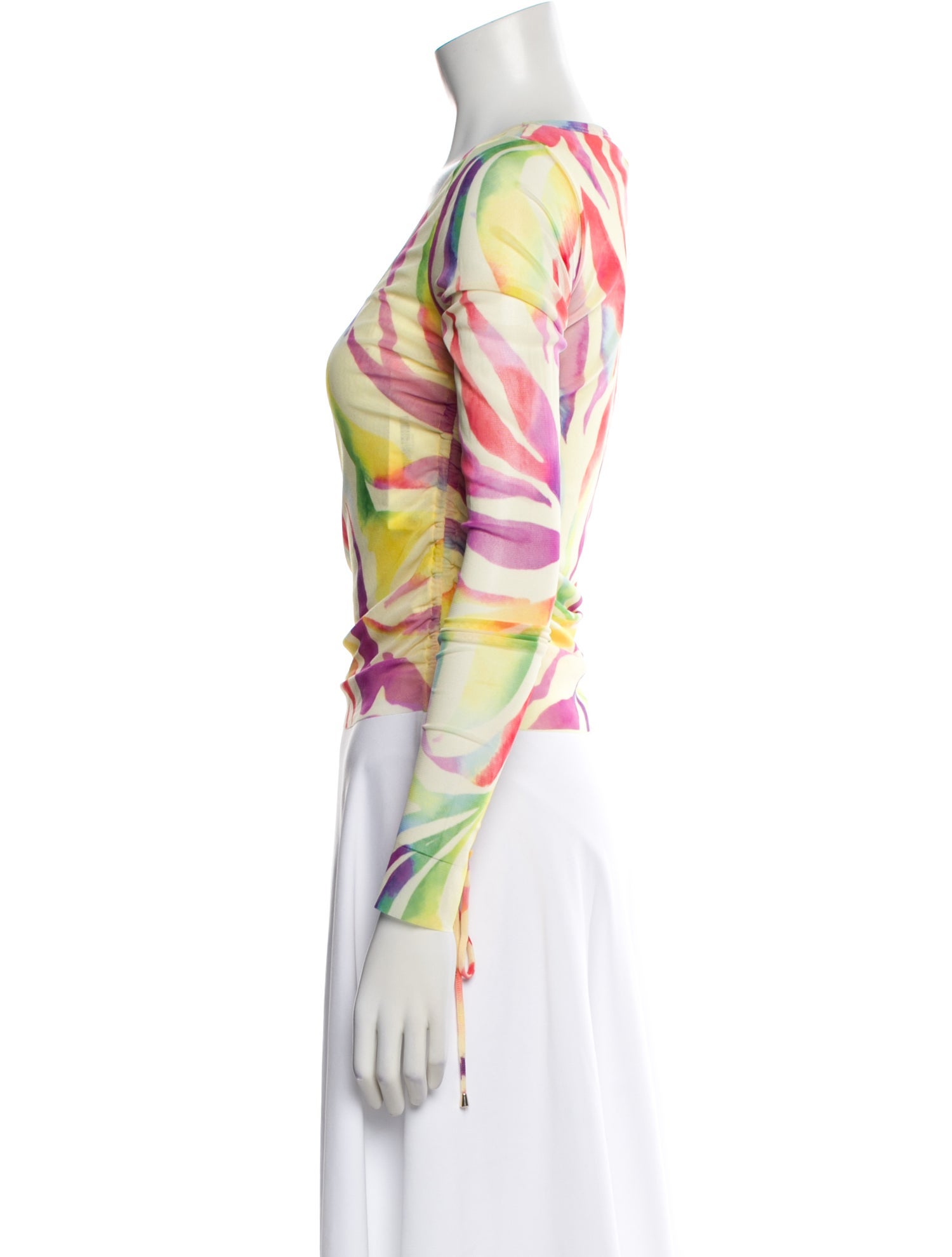 Prabal Gurung Printed Crew Neck Top