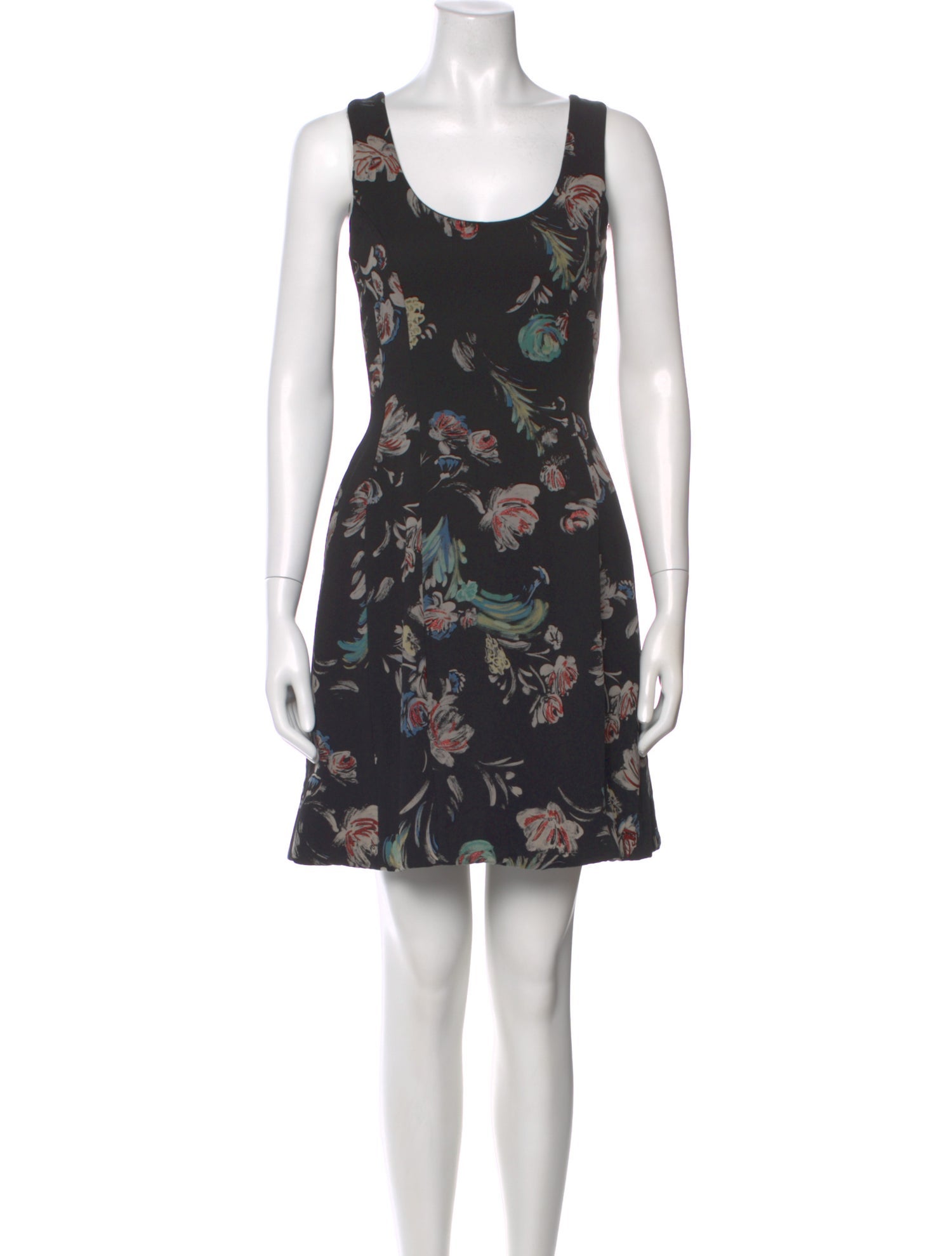 Prabal Gurung Floral Print Mini Dress