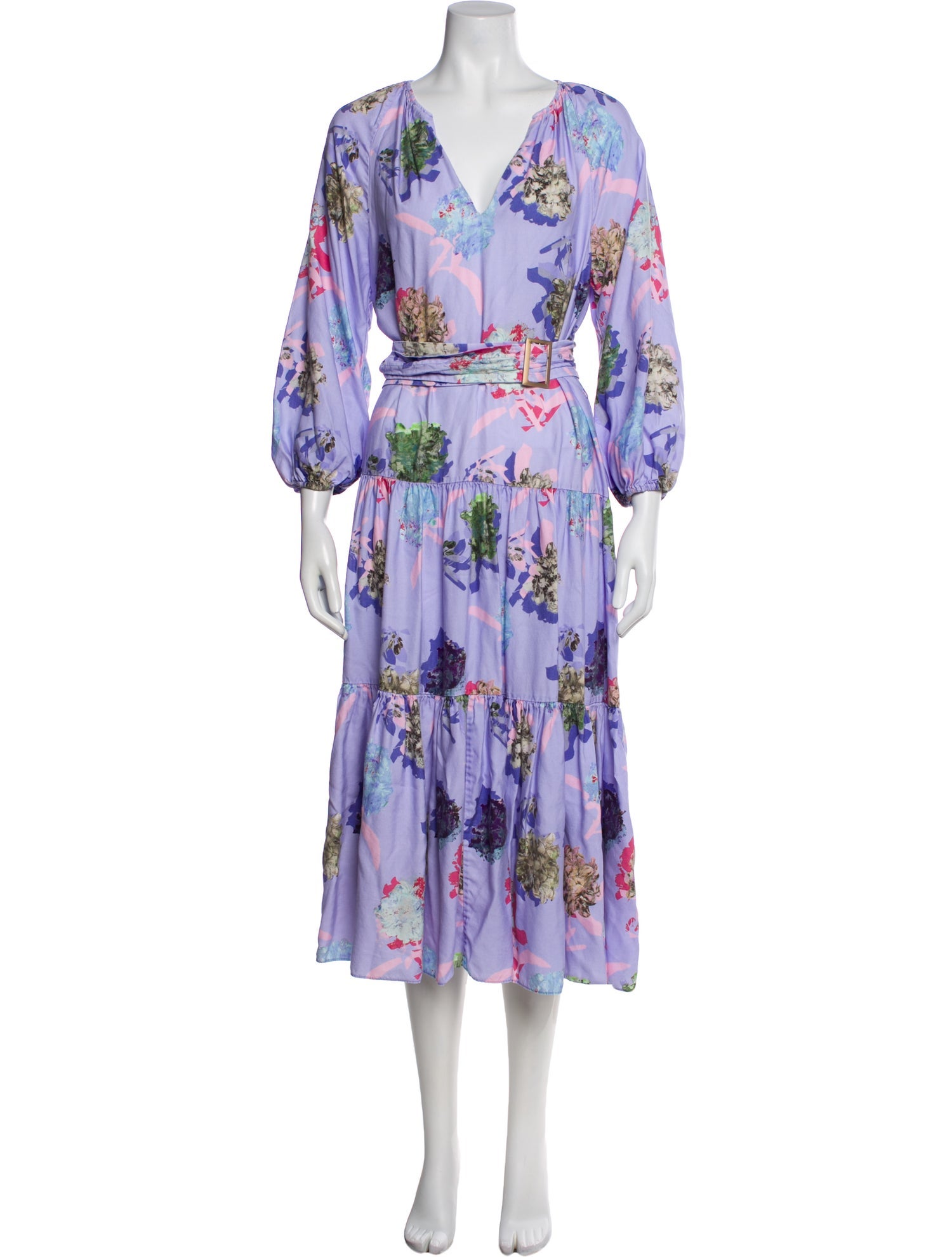 Prabal Gurung Floral Print Long Dress
