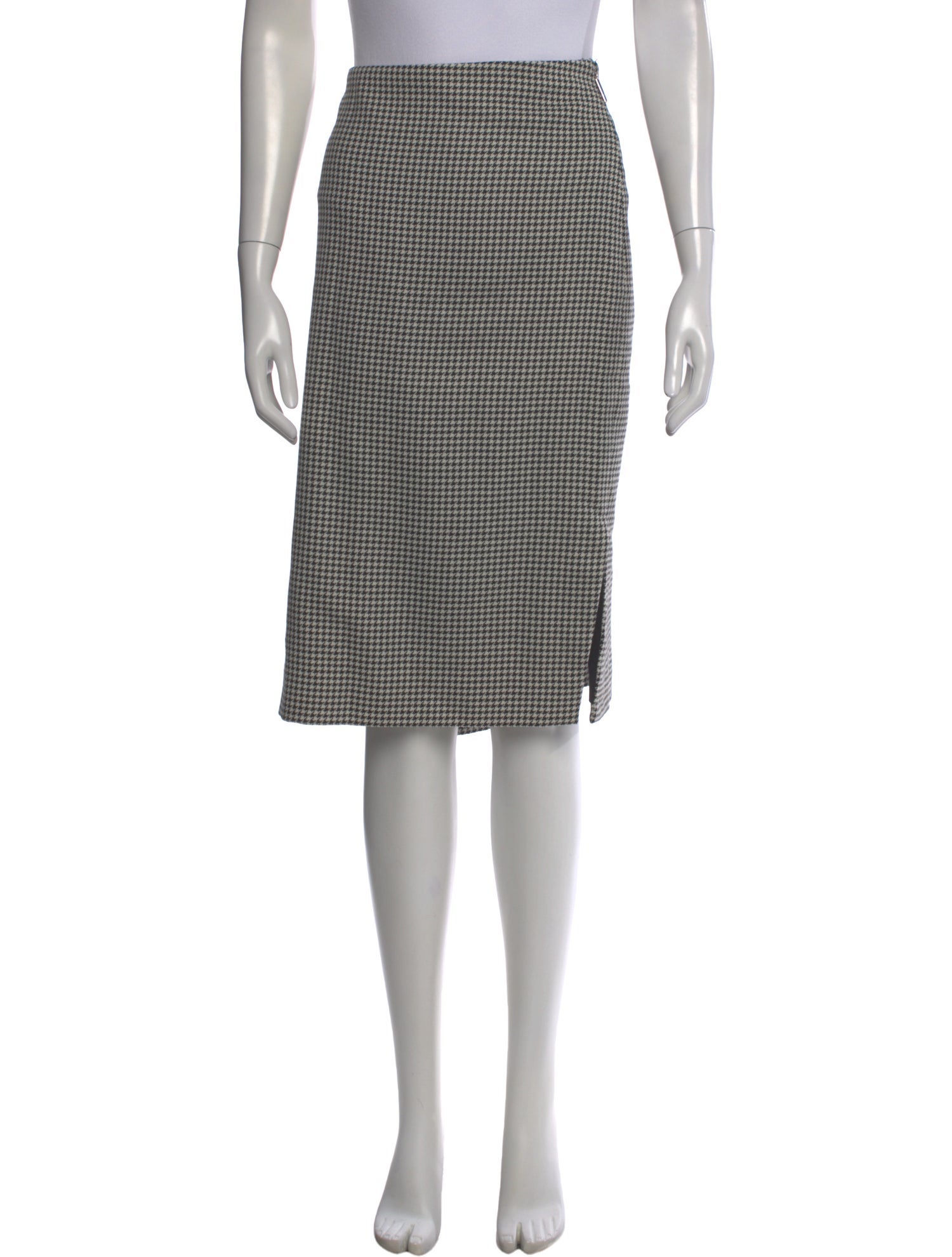 Prabal Gurung Houndstooth Print Knee-Length Skirt