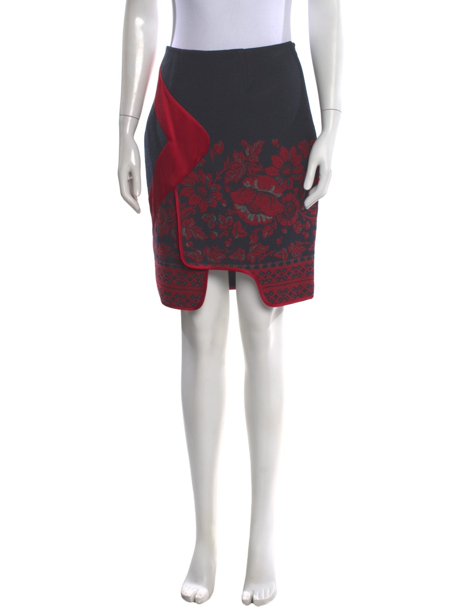 Prabal Gurung Silk Knee-Length Skirt