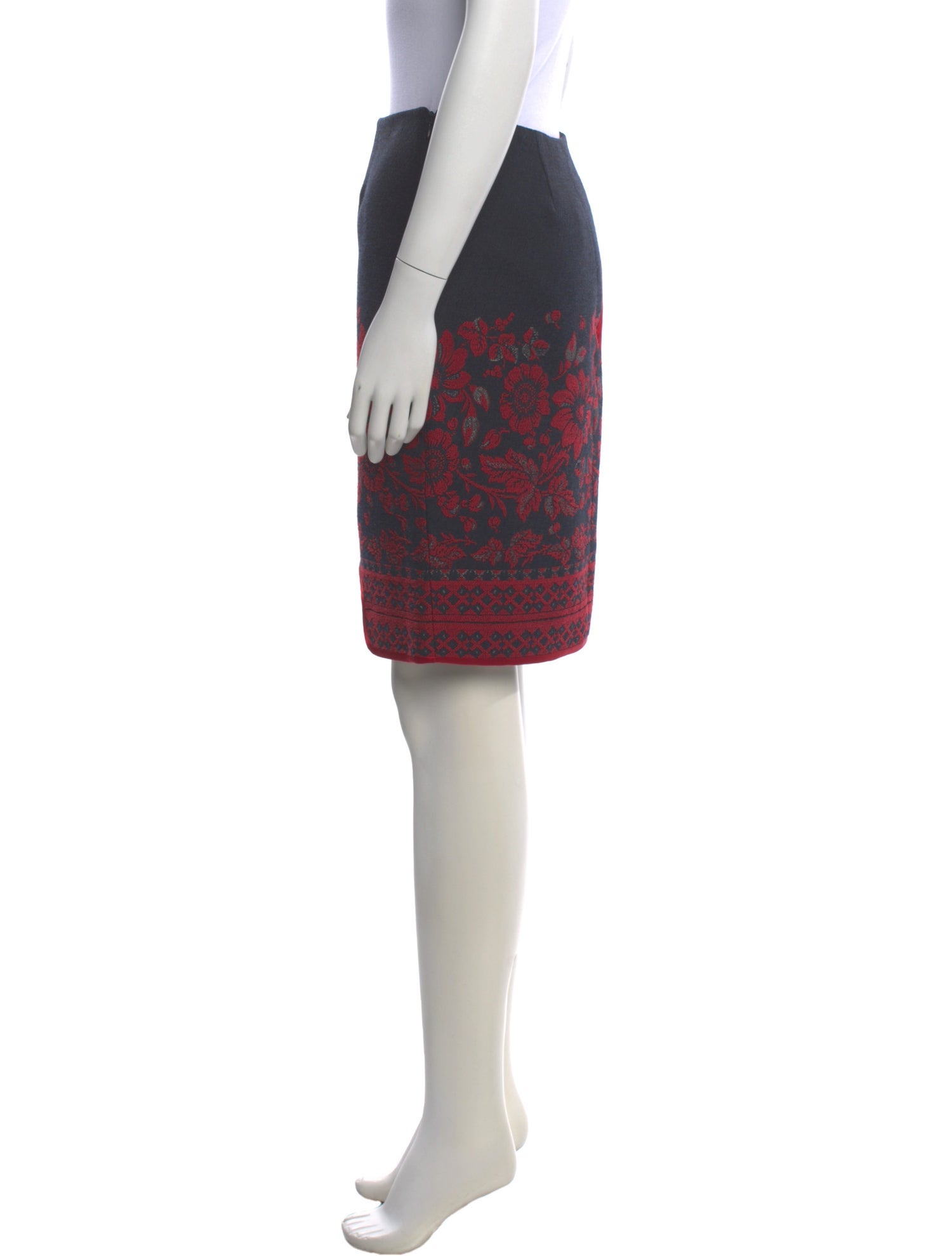 Prabal Gurung Silk Knee-Length Skirt