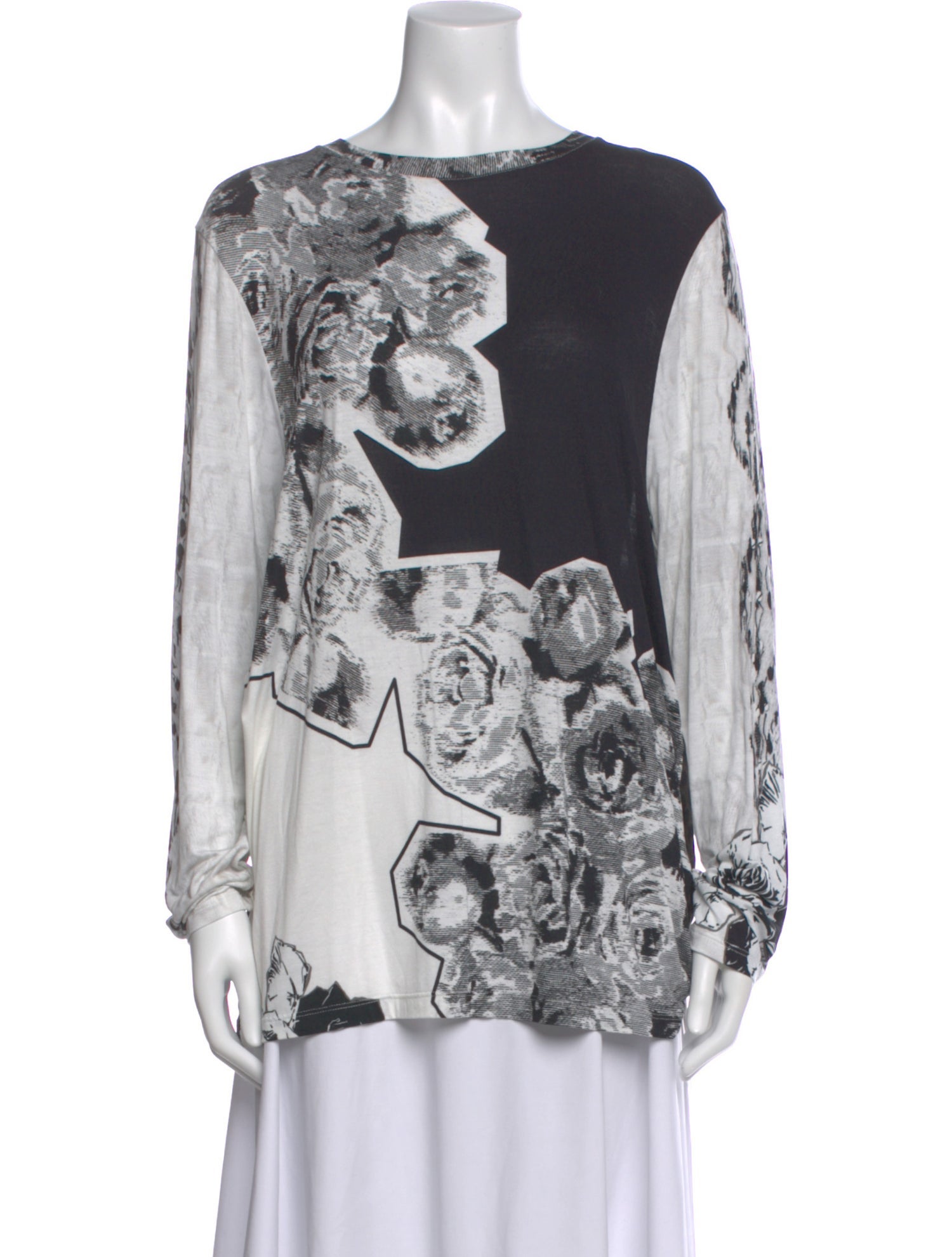 Prabal Gurung Graphic Print Crew Neck Top