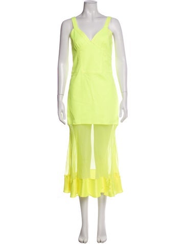 Prabal Gurung V-Neck Long Dress