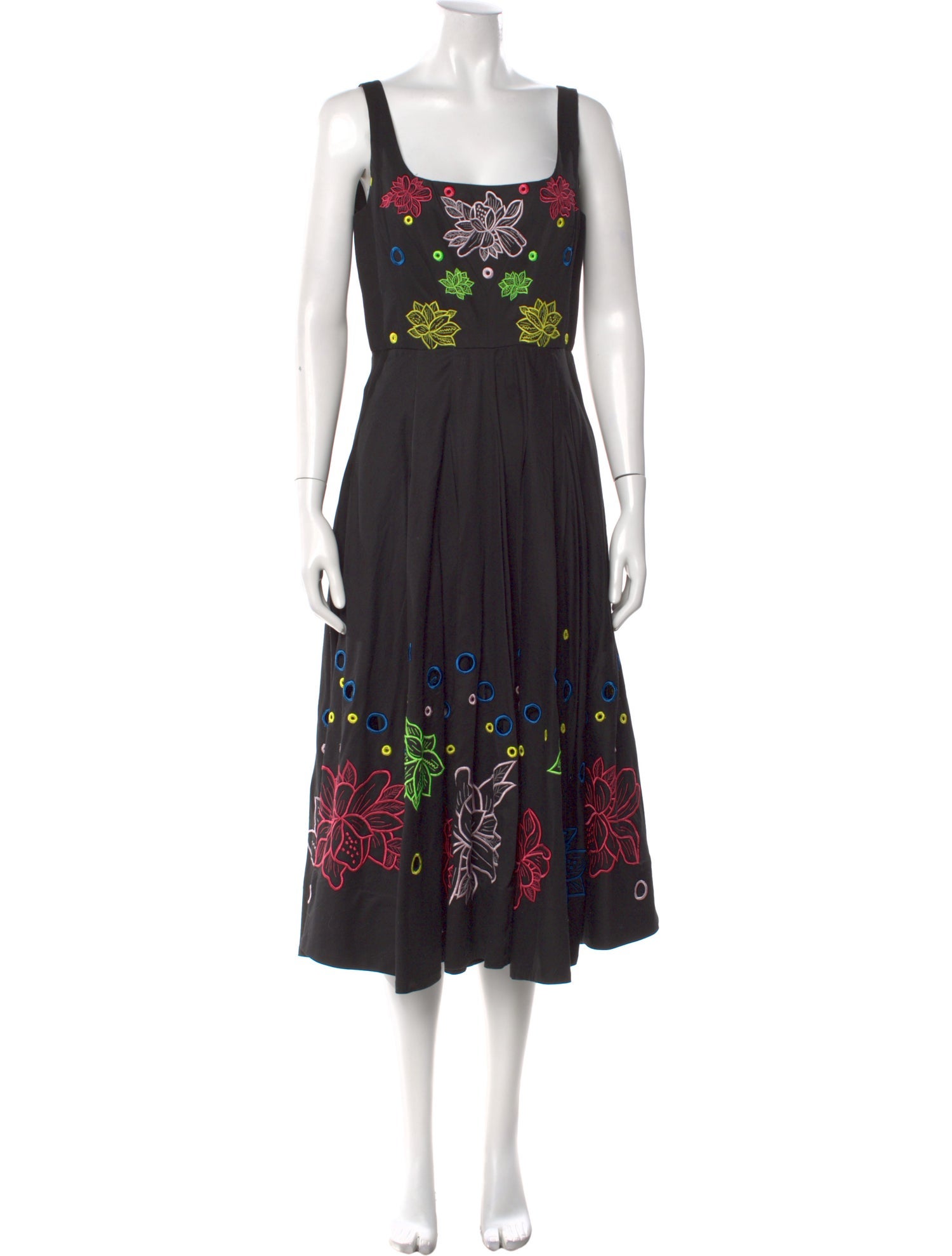 Prabal Gurung Floral Print Midi Length Dress