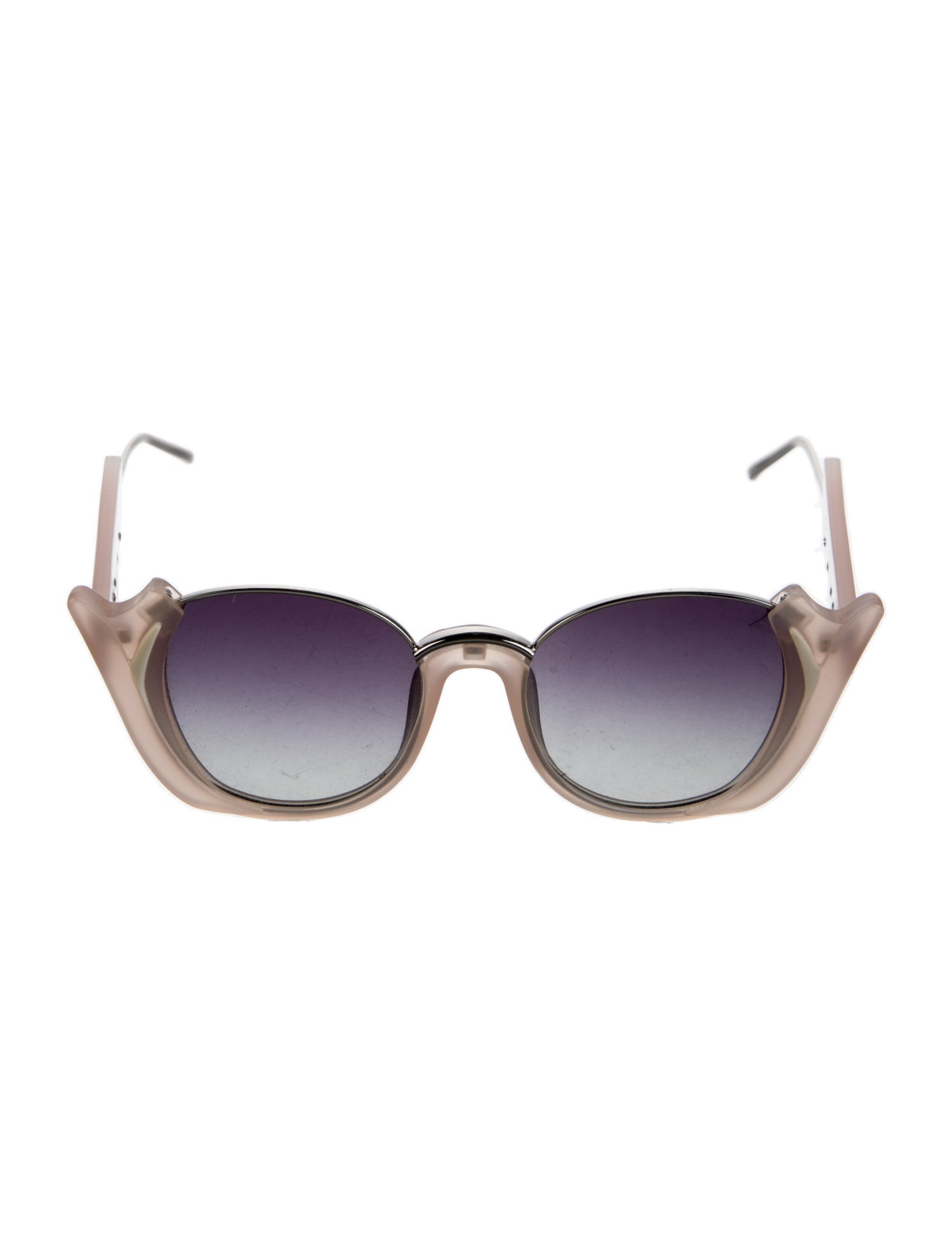 Prabal Gurung Round Gradient Sunglasses