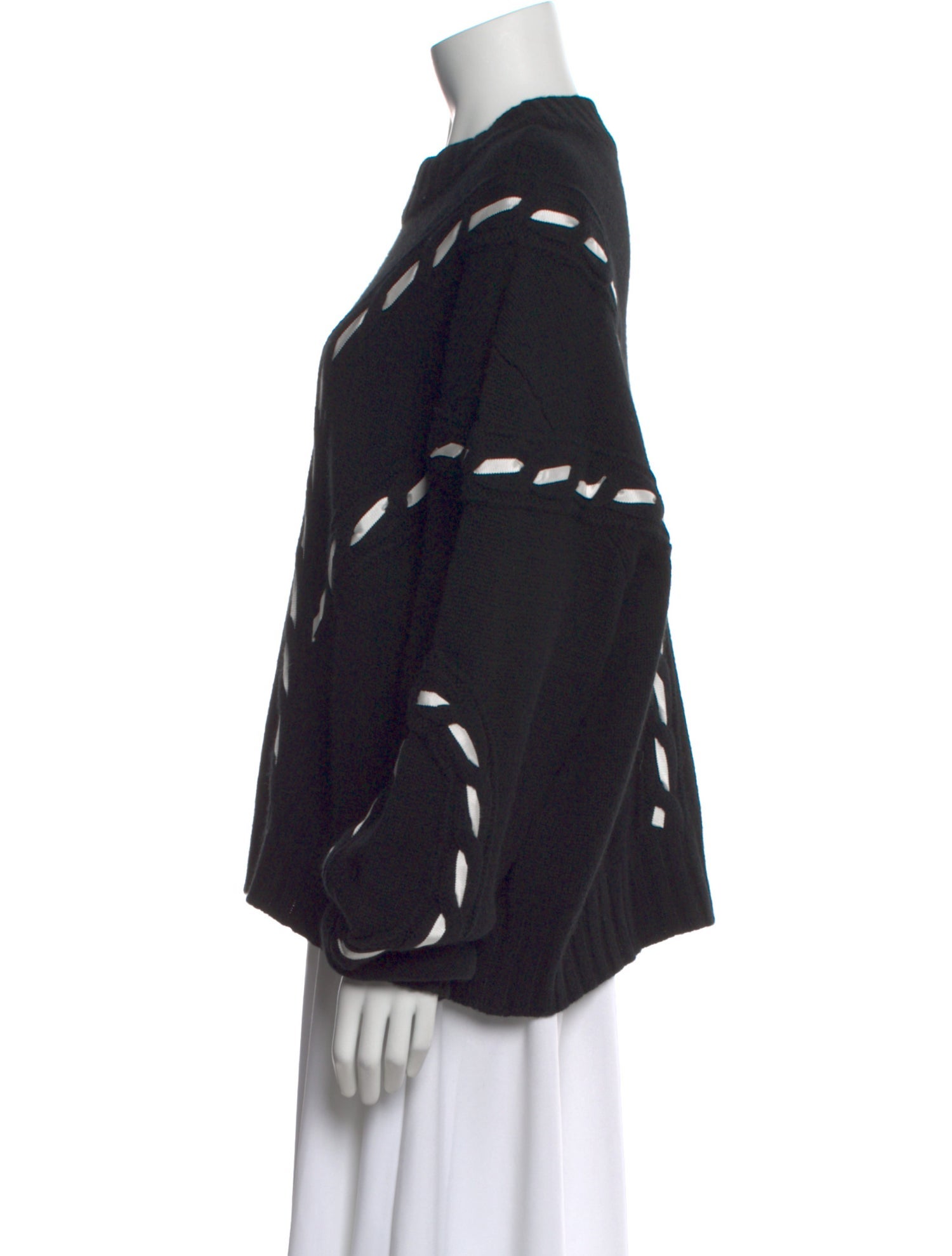 Prabal Gurung Silk Mock Neck Sweater