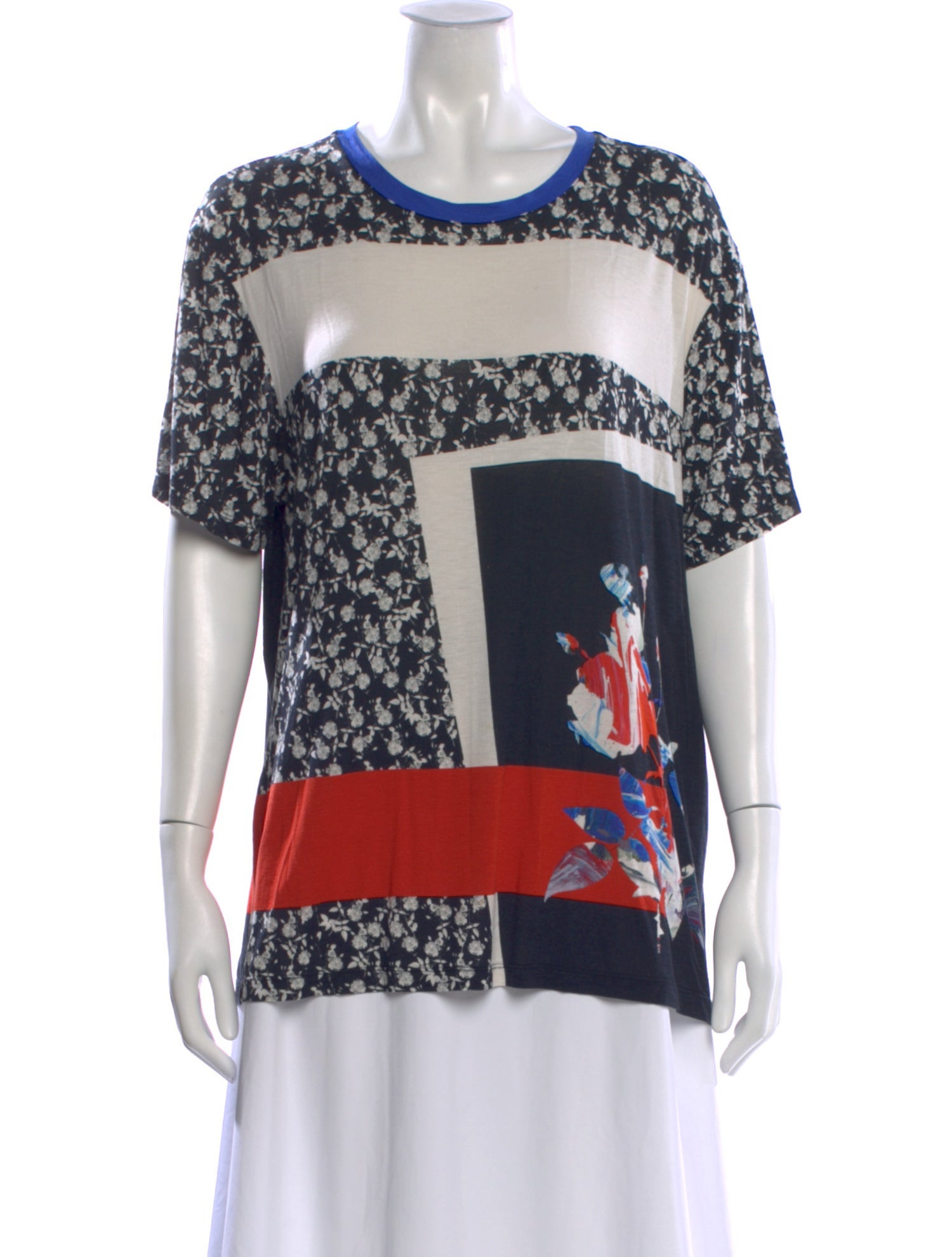 Prabal Gurung Floral Print Crew Neck T-Shirt